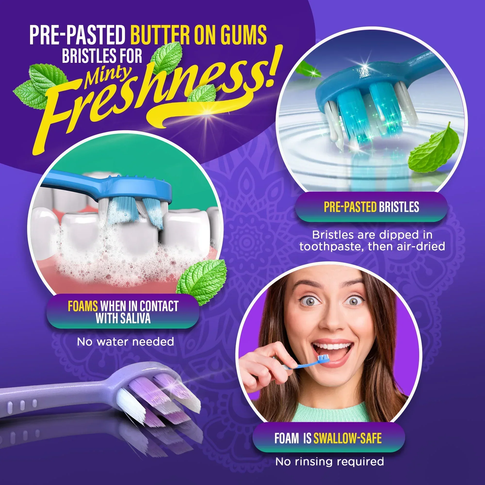 6-in-1 Ready to Go Butter on Gums Pre-Pasted Toothbrushes 2.0 - Image 11