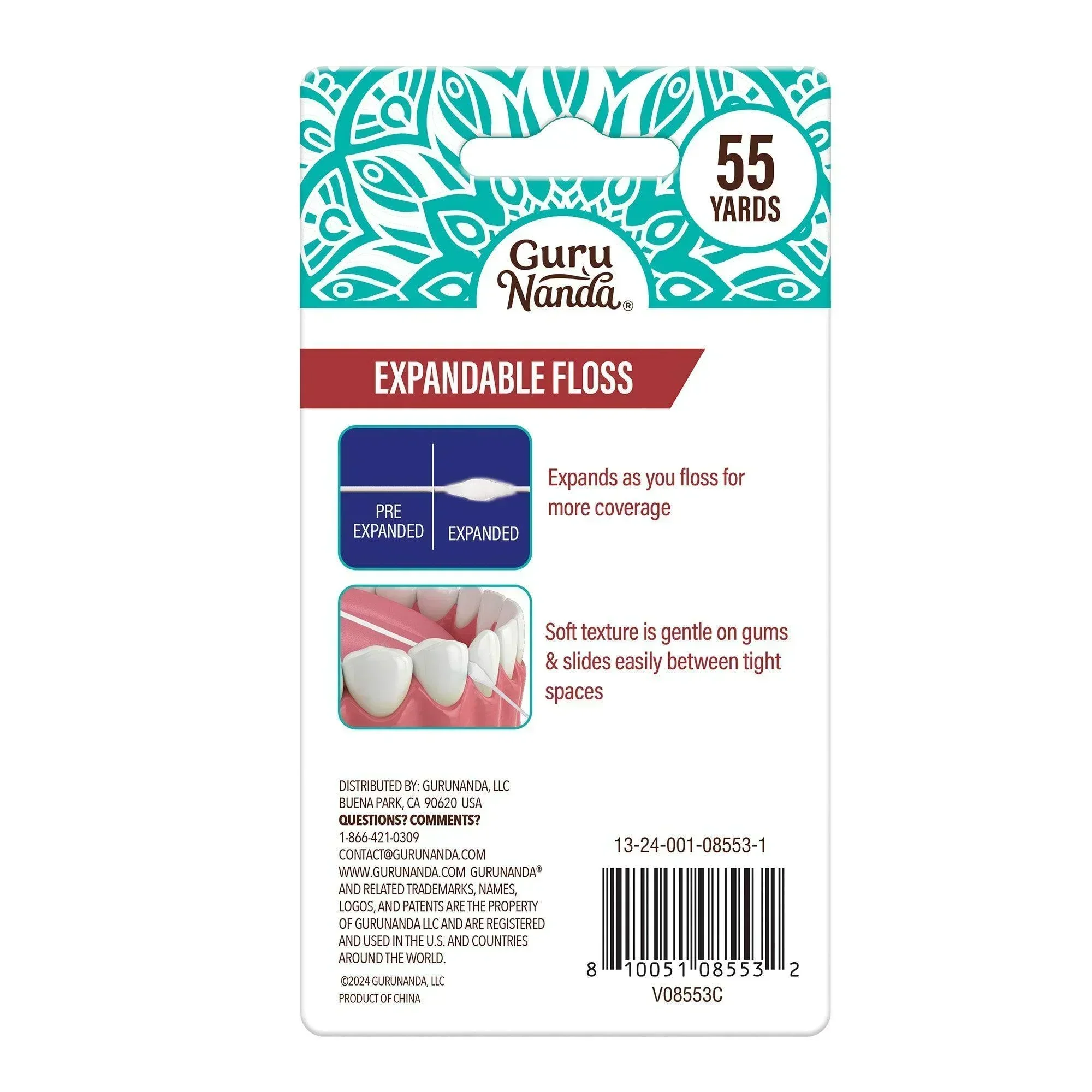 Cinnamon Flavored Expandable Dental Floss – 55 Yards - Image 8