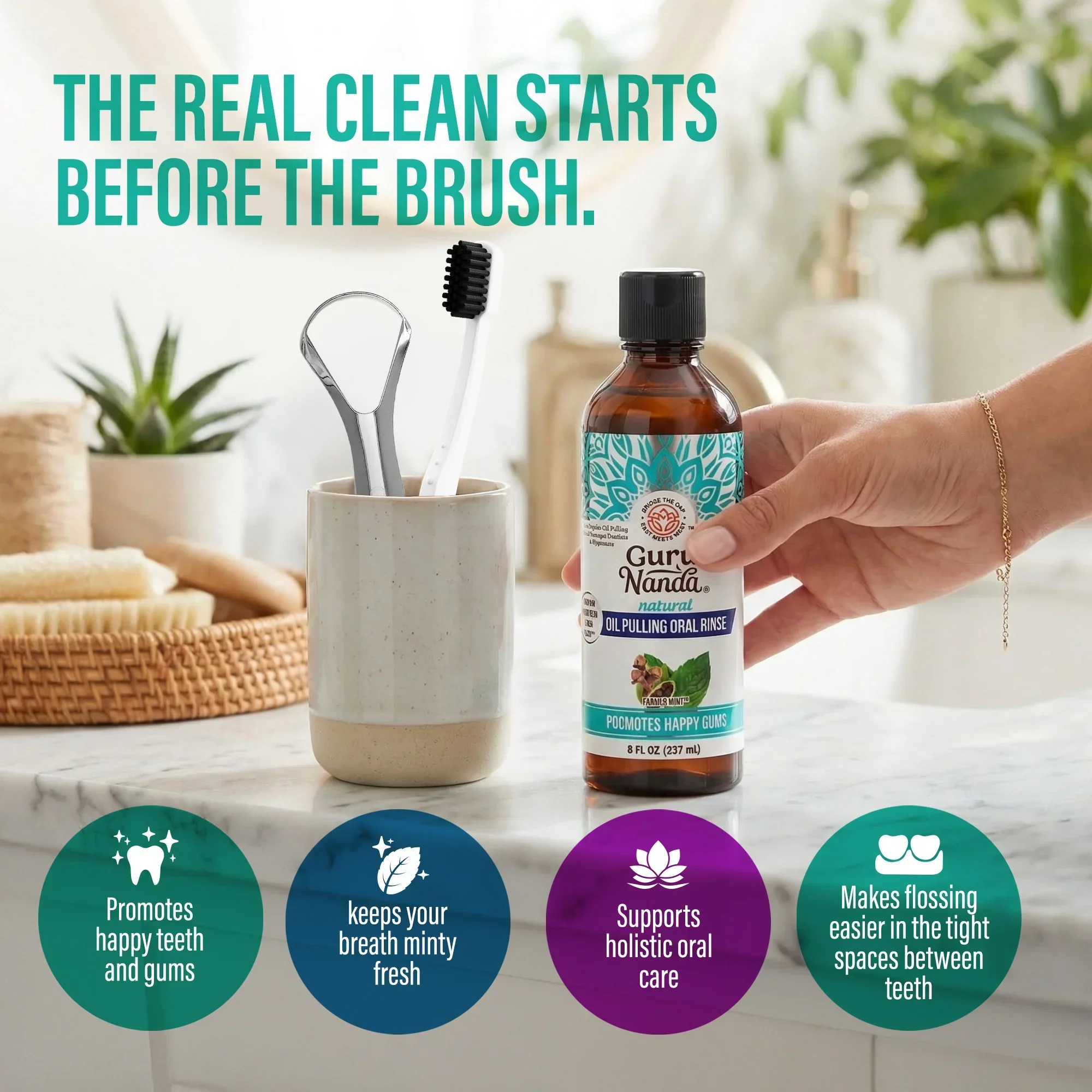 Cocomint Oil Pulling with 7 Essential Oils & Vitamins D3, E & K2 - Image 47
