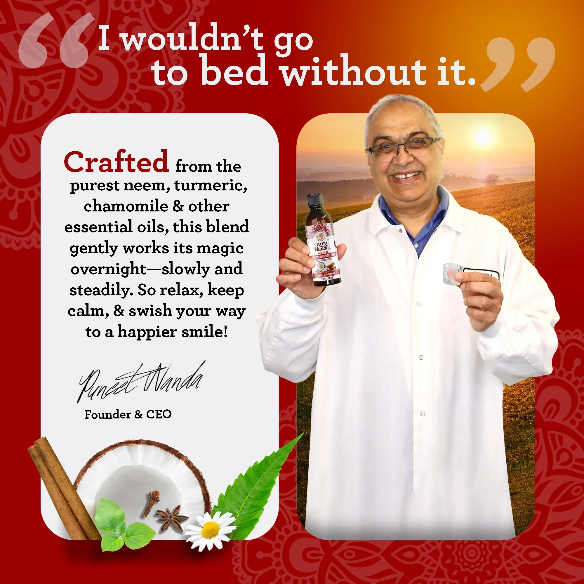 Cinnamon & Coconut Oil Pulling with Neem & Ashwagandha - Image 16