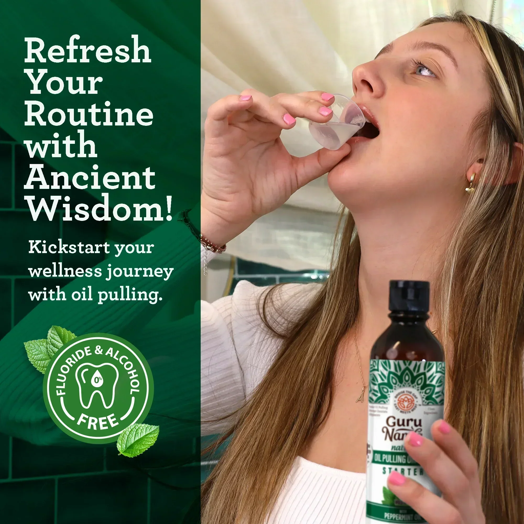 Coconut & Peppermint Oil Pulling, Starter Kit – 8 fl. oz. - Image 11