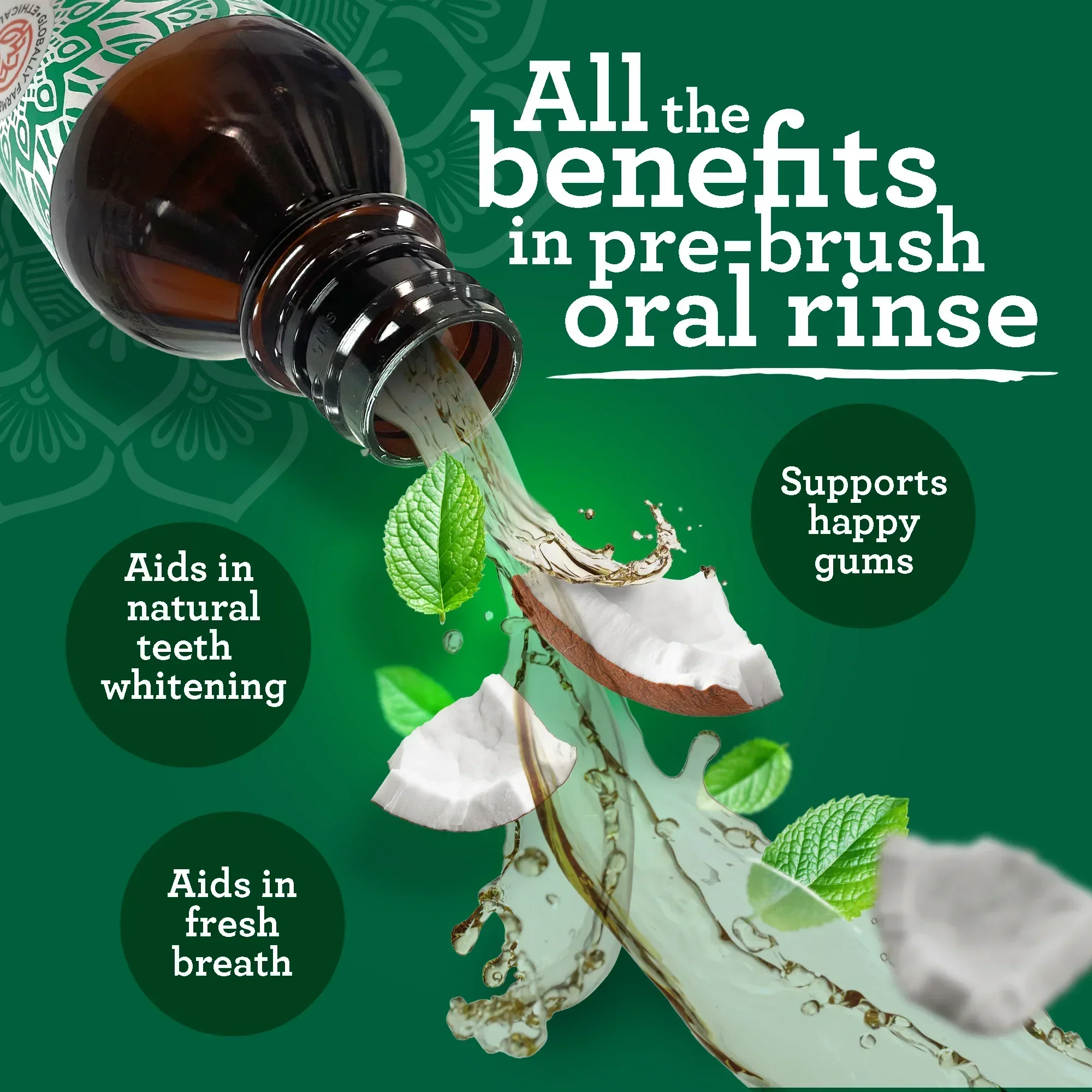 Coconut & Peppermint Oil Pulling, Starter Kit – 8 fl. oz. - Image 4