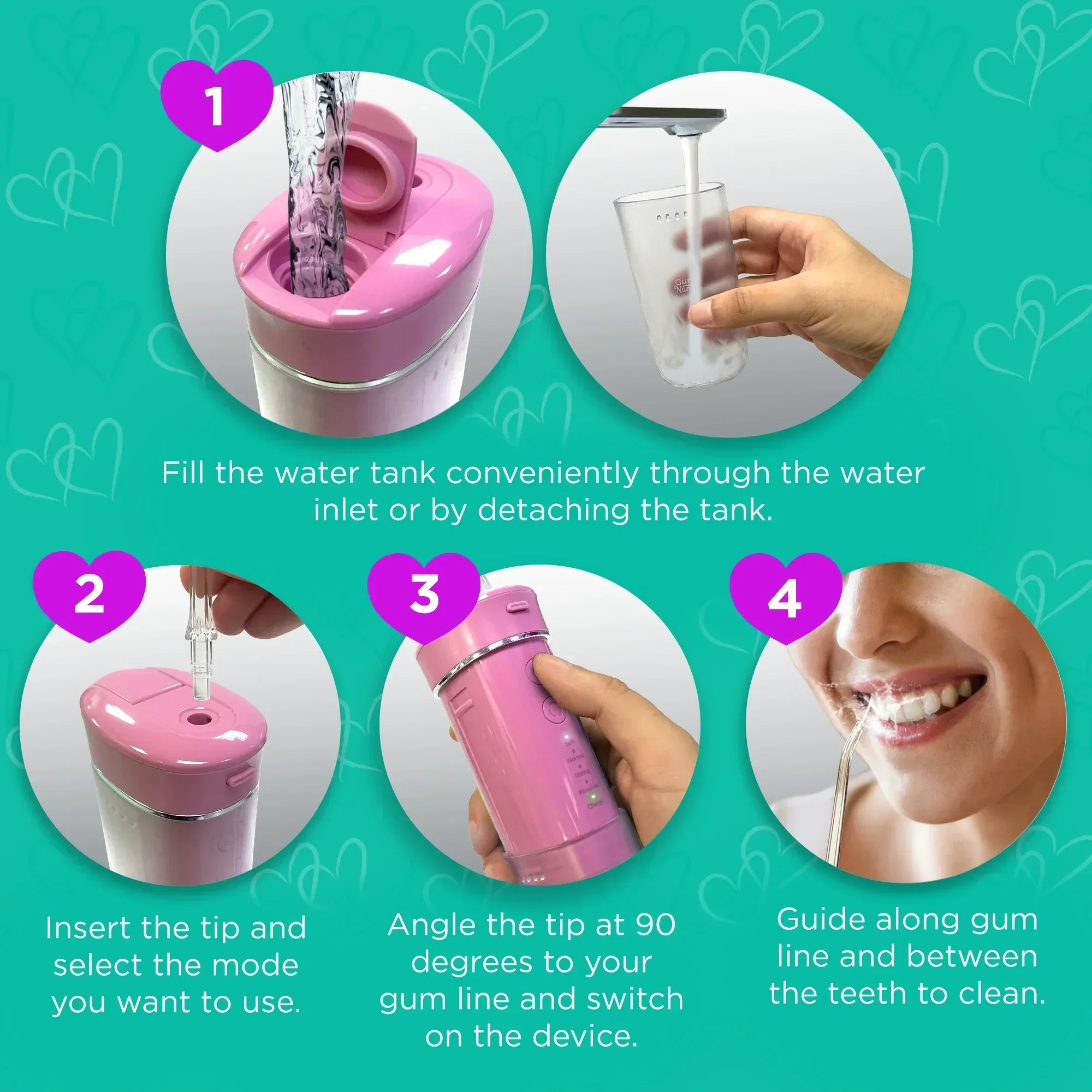Compact Dental Water Flosser (180 ml) - Image 26