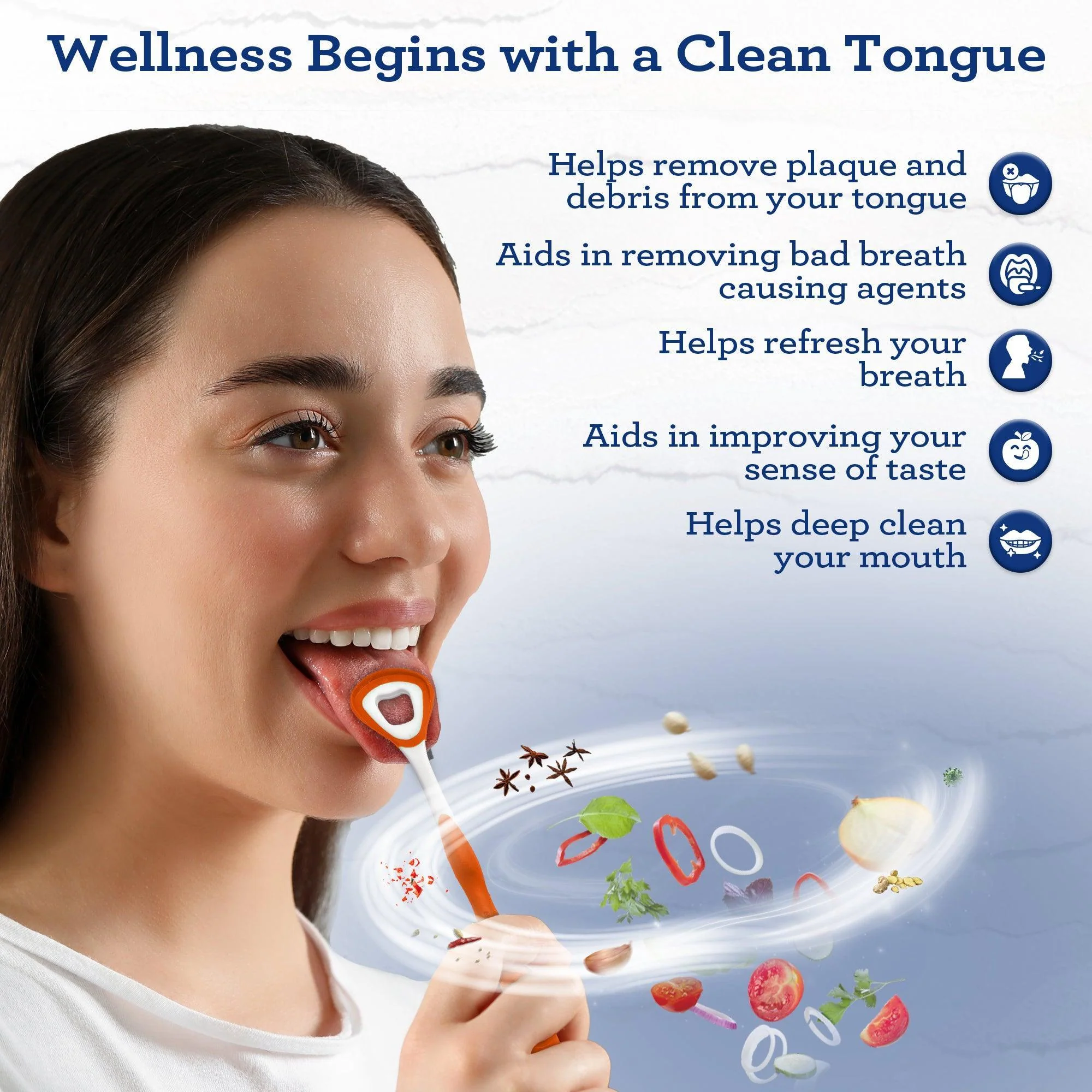 Dual Action Tongue Cleaner – 1 Pack (Colors May Vary) - Image 4