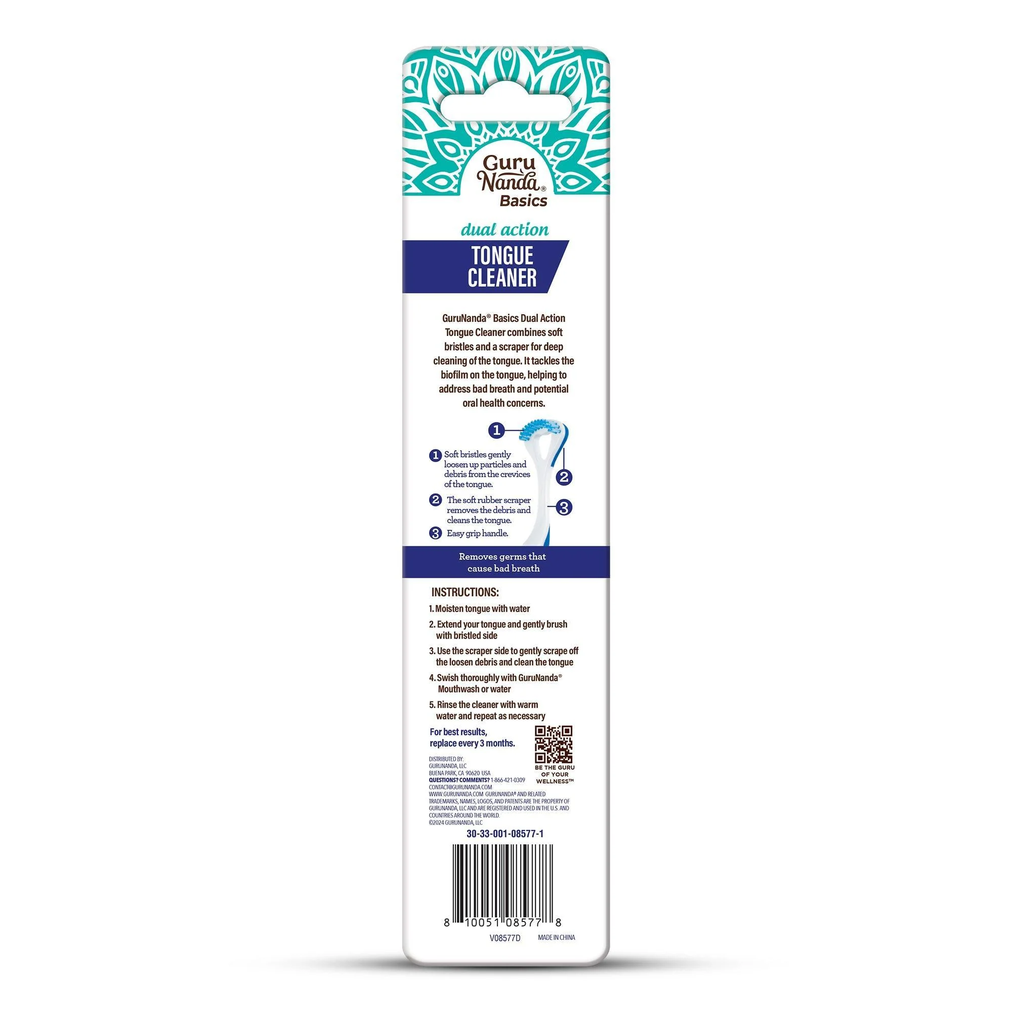 Dual Action Tongue Cleaner – 1 Pack (Colors May Vary) - Image 7