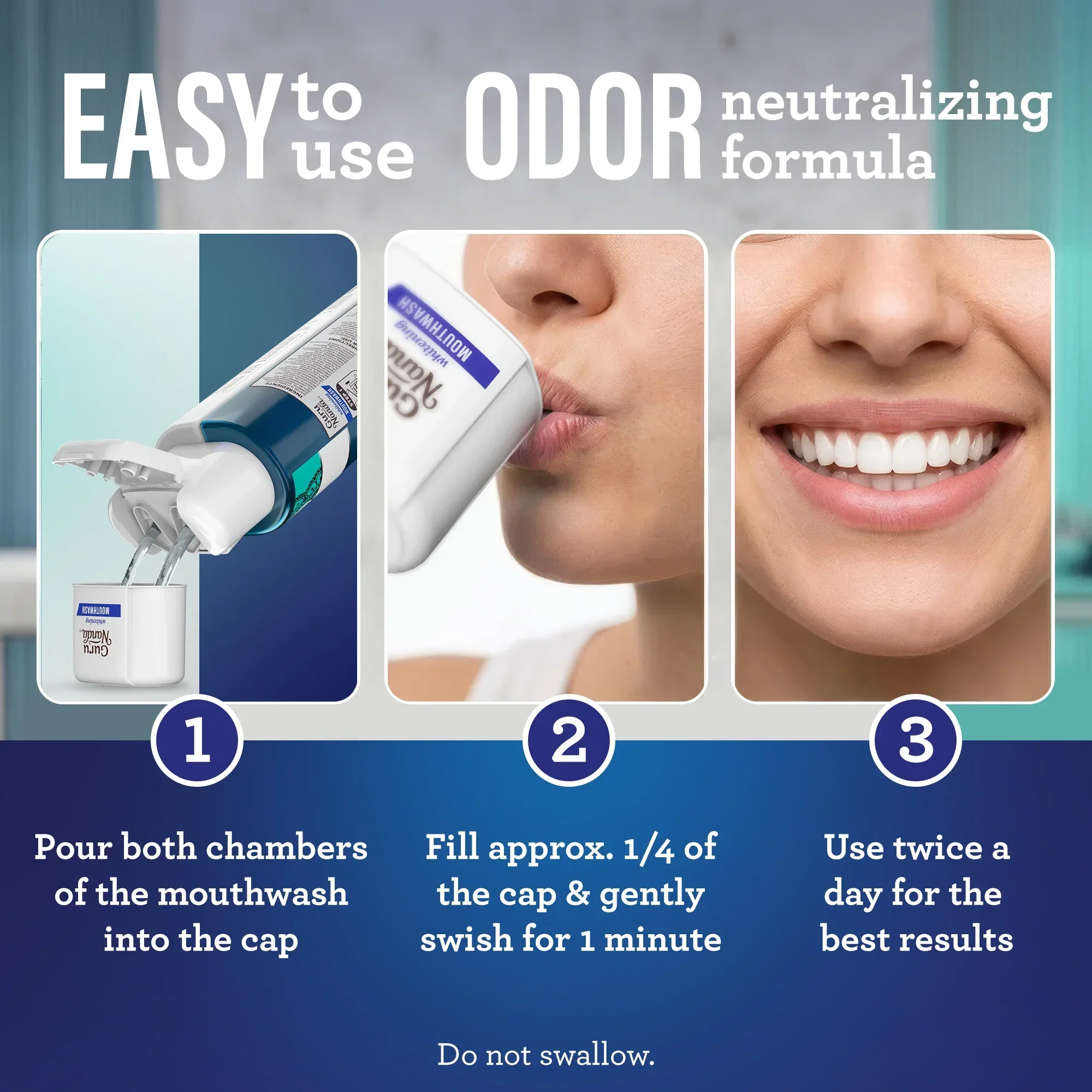 Dual Barrel Oxyburst Whitening Mouthwash, Wild Mint - Image 25