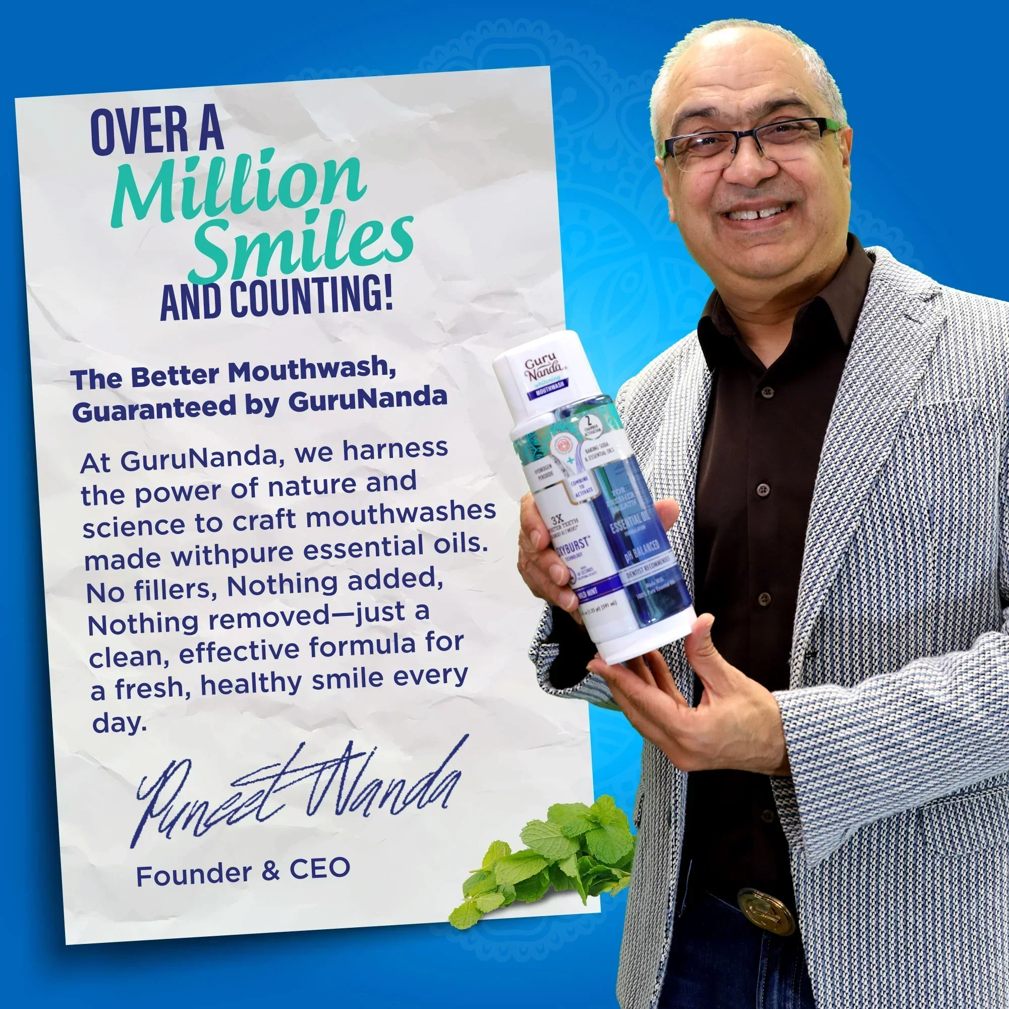 Dual Barrel Oxyburst Whitening Mouthwash, Wild Mint - Image 6
