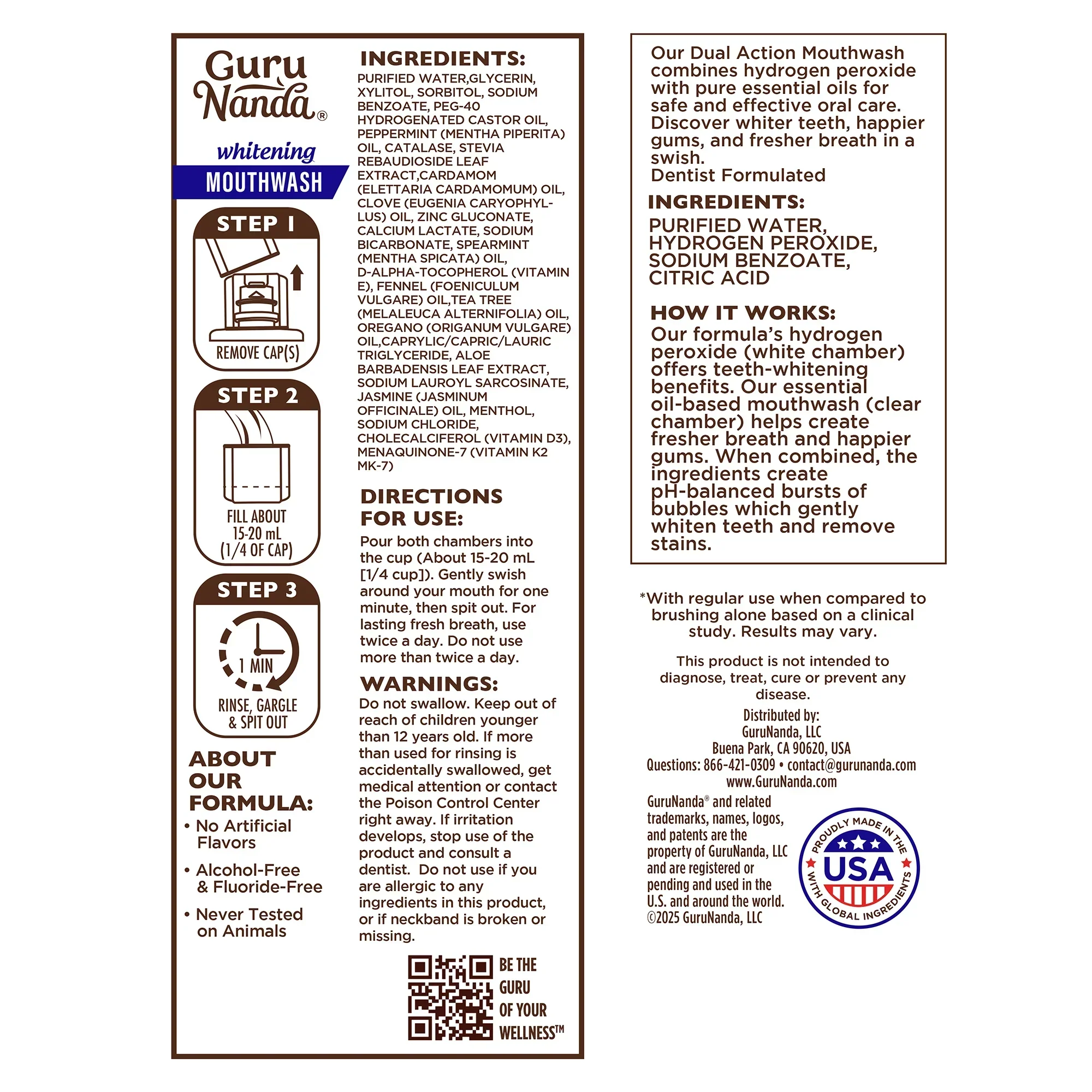 Dual Barrel Oxyburst Whitening Mouthwash, Wild Mint - Image 9