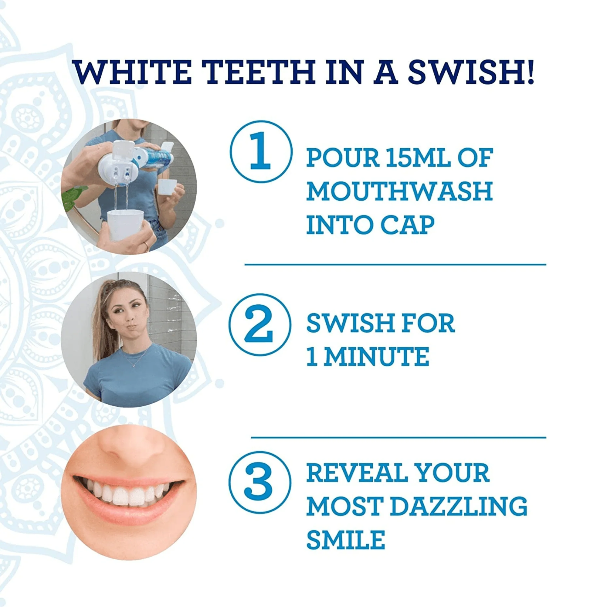 DUAL CHAMBER OXYBURST WHITENING MOUTHWASH- 20 OZ (12/Case) - Image 4