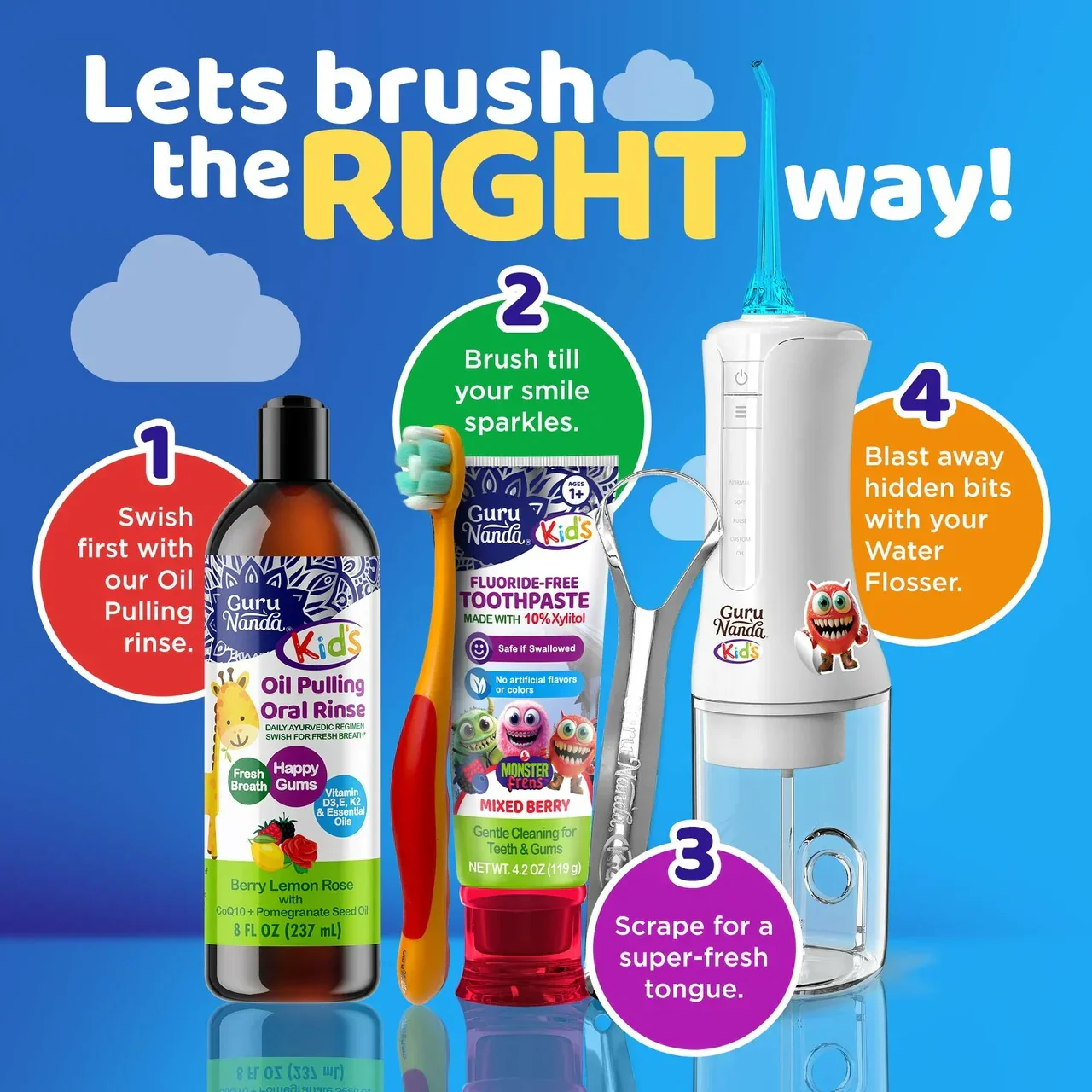 Fluoride-Free Toddler Toothpaste with 10% Xylitol - Mixed Berry Flavor - 4.2 oz - Image 5