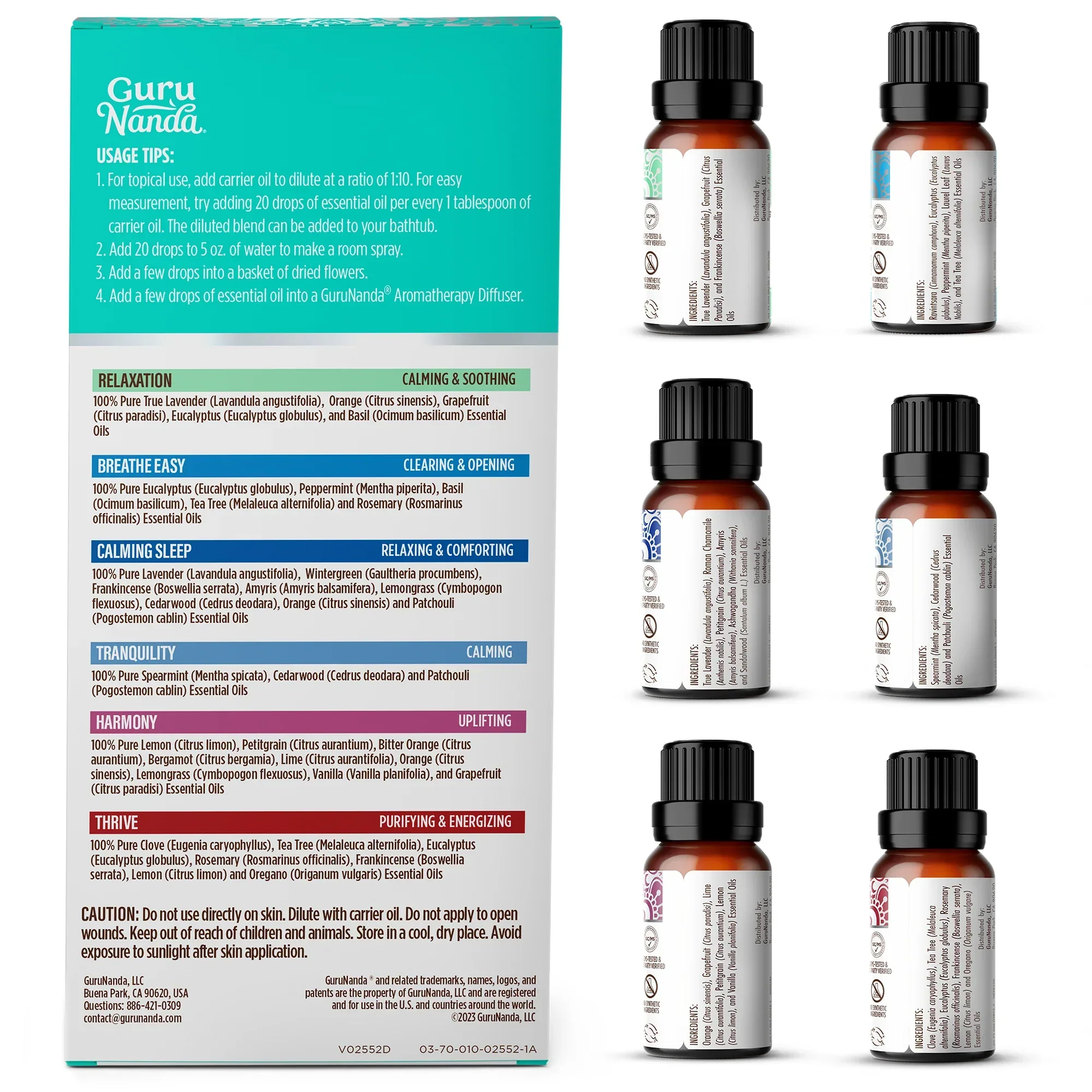 6 Essential Oil Blends Set, 10 ML - Image 10