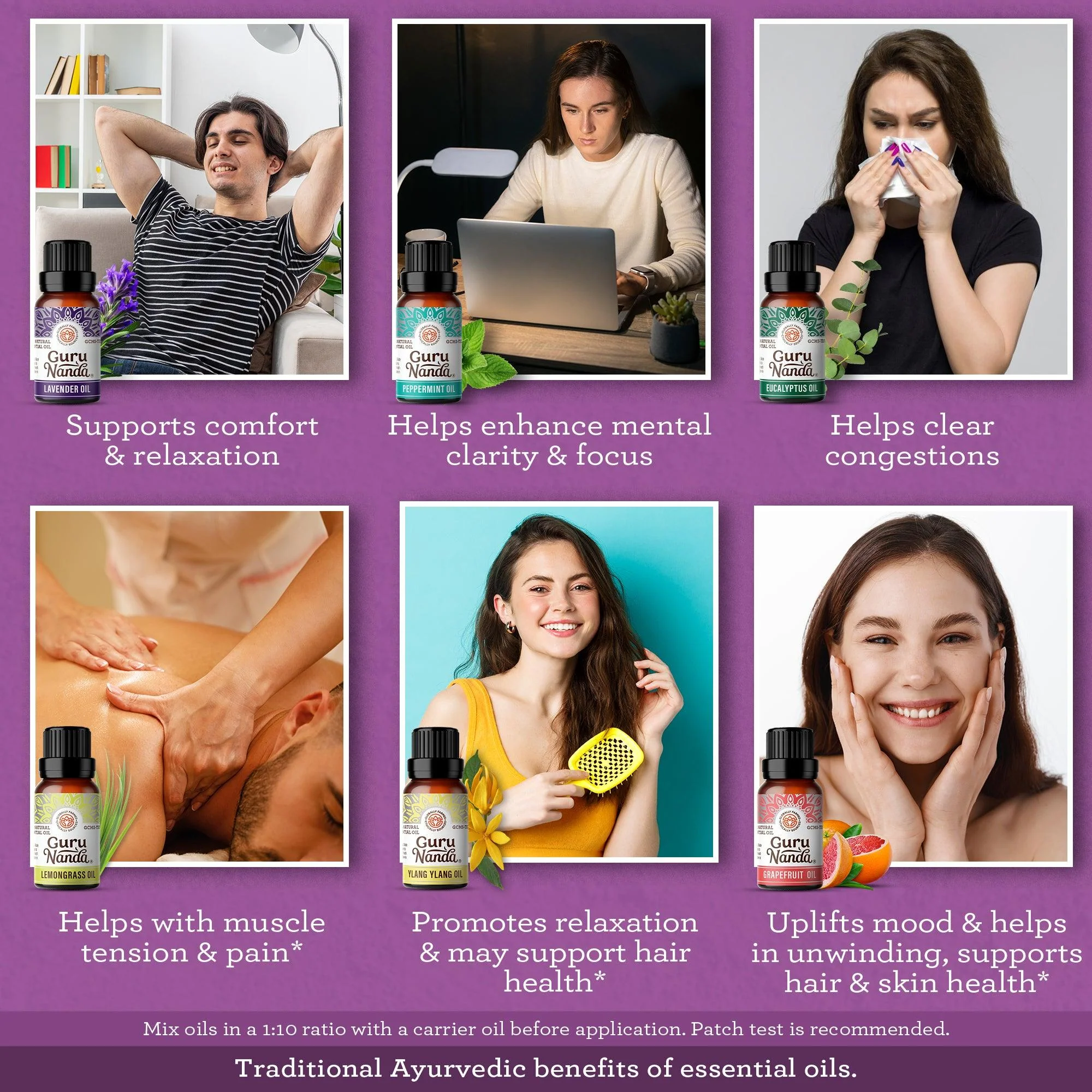 6 Essential Oils Single Notes Set, 10 ML - Image 5