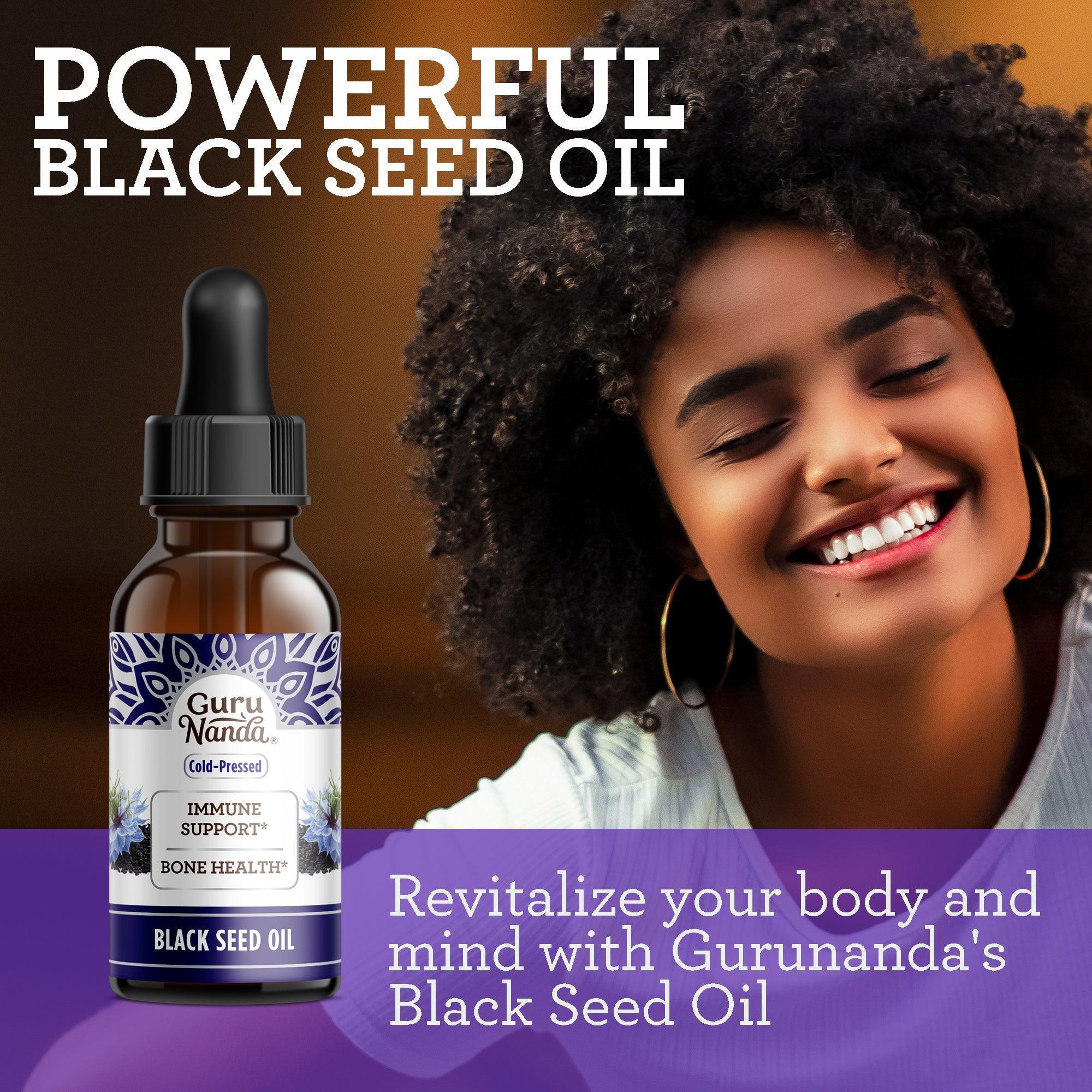 Natural Cold Pressed Black Seed Oil With Vitamin D3, K2, & E - Image 9