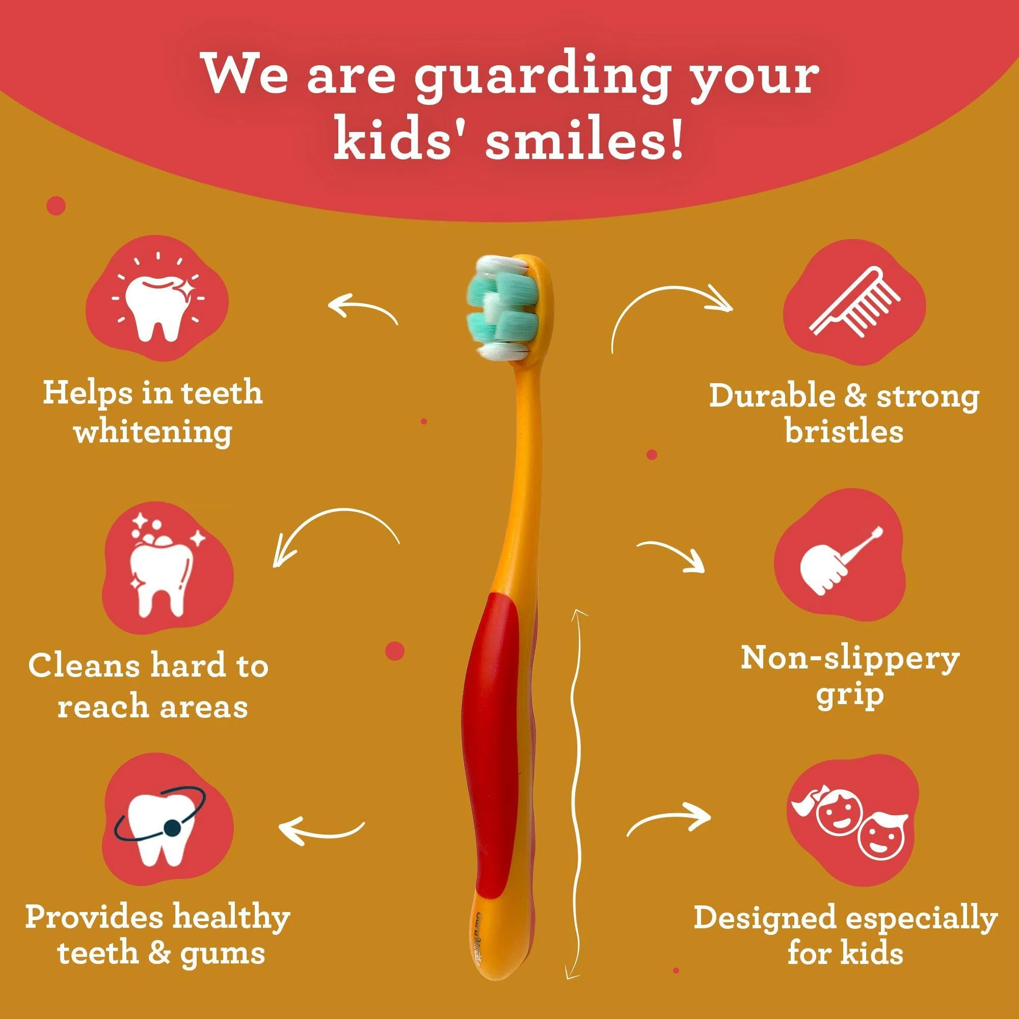 Kids Butter on Gums Toothbrush – 4 Pack - Image 4