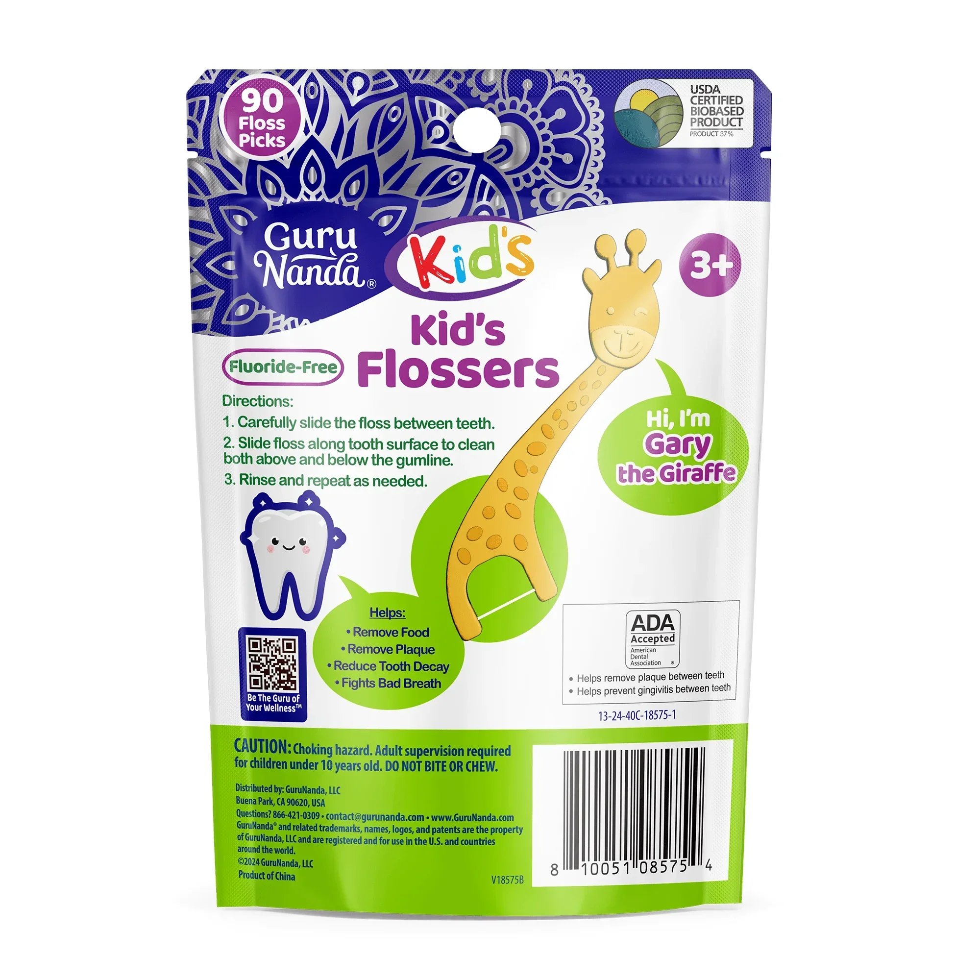 Kids' Giraffe Shaped Flossers, Fluoride-Free - Image 10