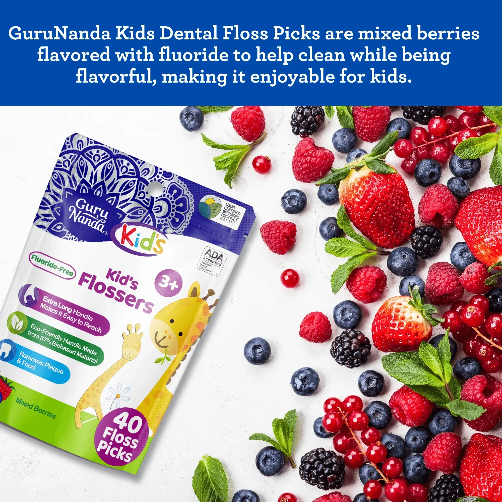 Kids' Giraffe Shaped Flossers, Fluoride-Free - Image 16