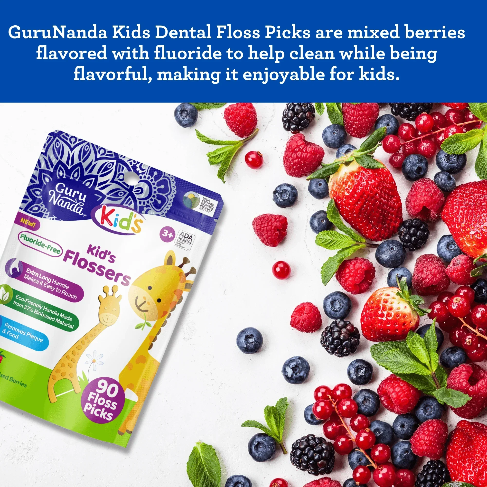 Kids' Giraffe Shaped Flossers, Fluoride-Free - Image 7