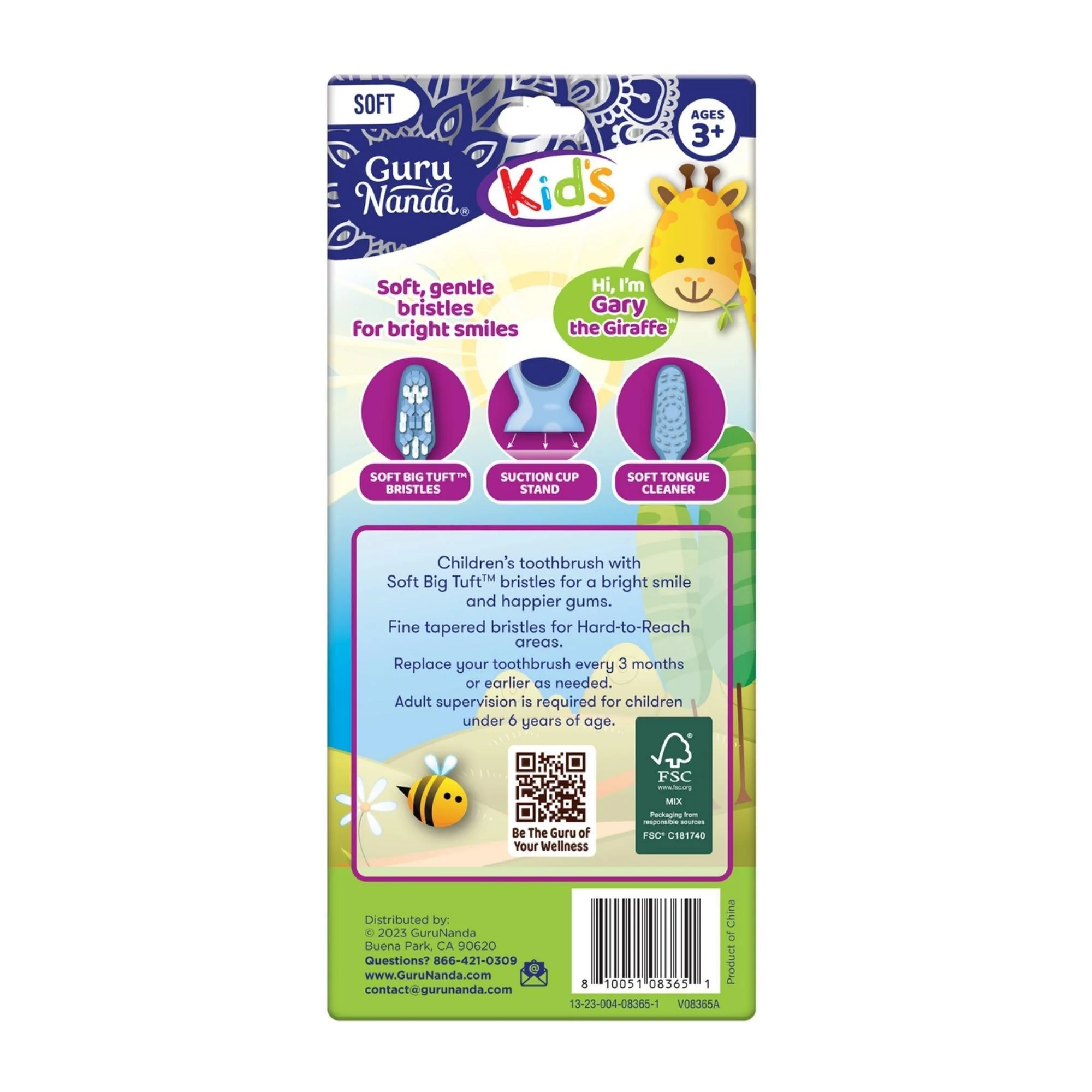 Fun Animals Kids' Toothbrush with Suction Cup – 4 Pack - Image 7