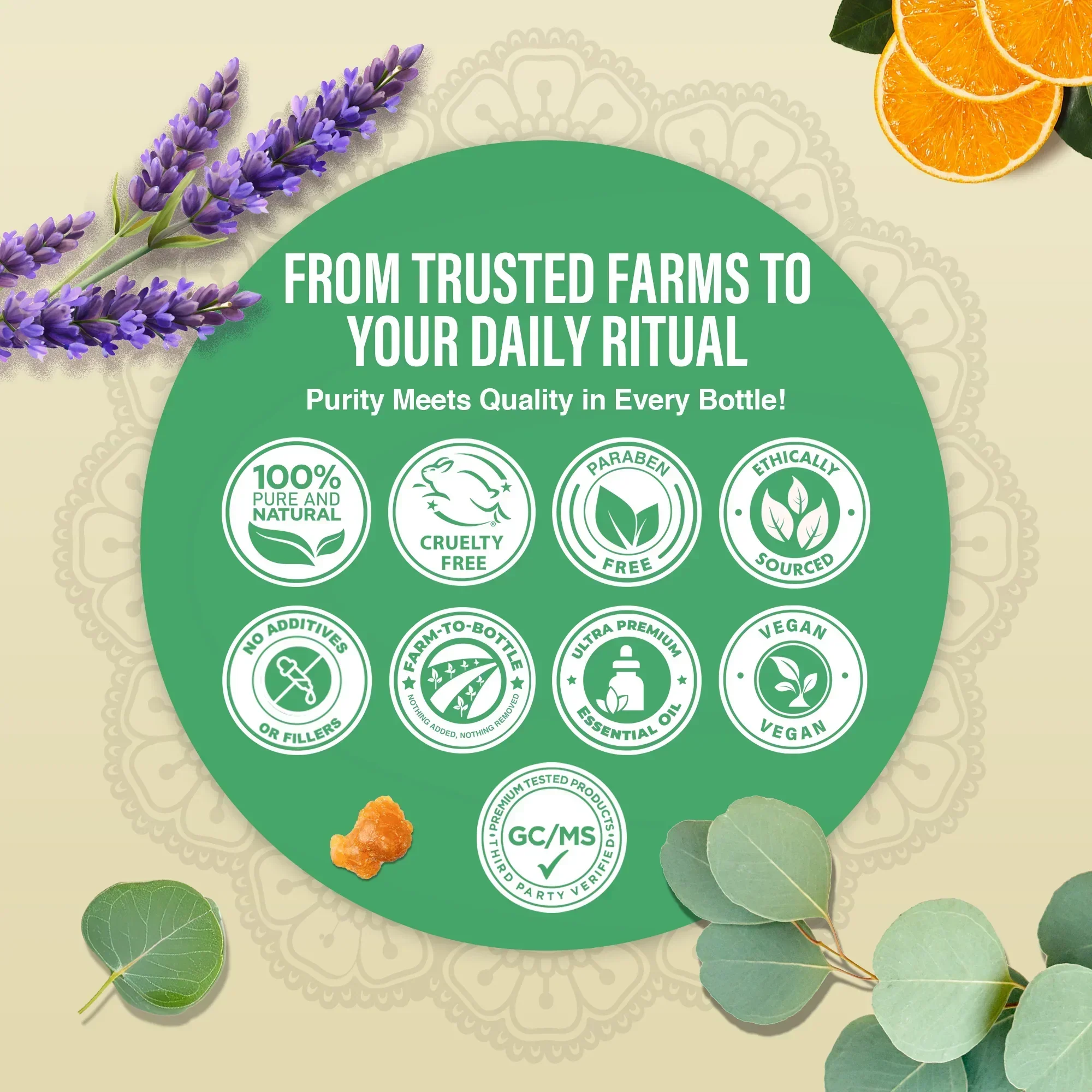 Four Essential Classics Set- Frankincense, Lavender, Eucalyptus, & Orange 4 x 15mL - Image 7