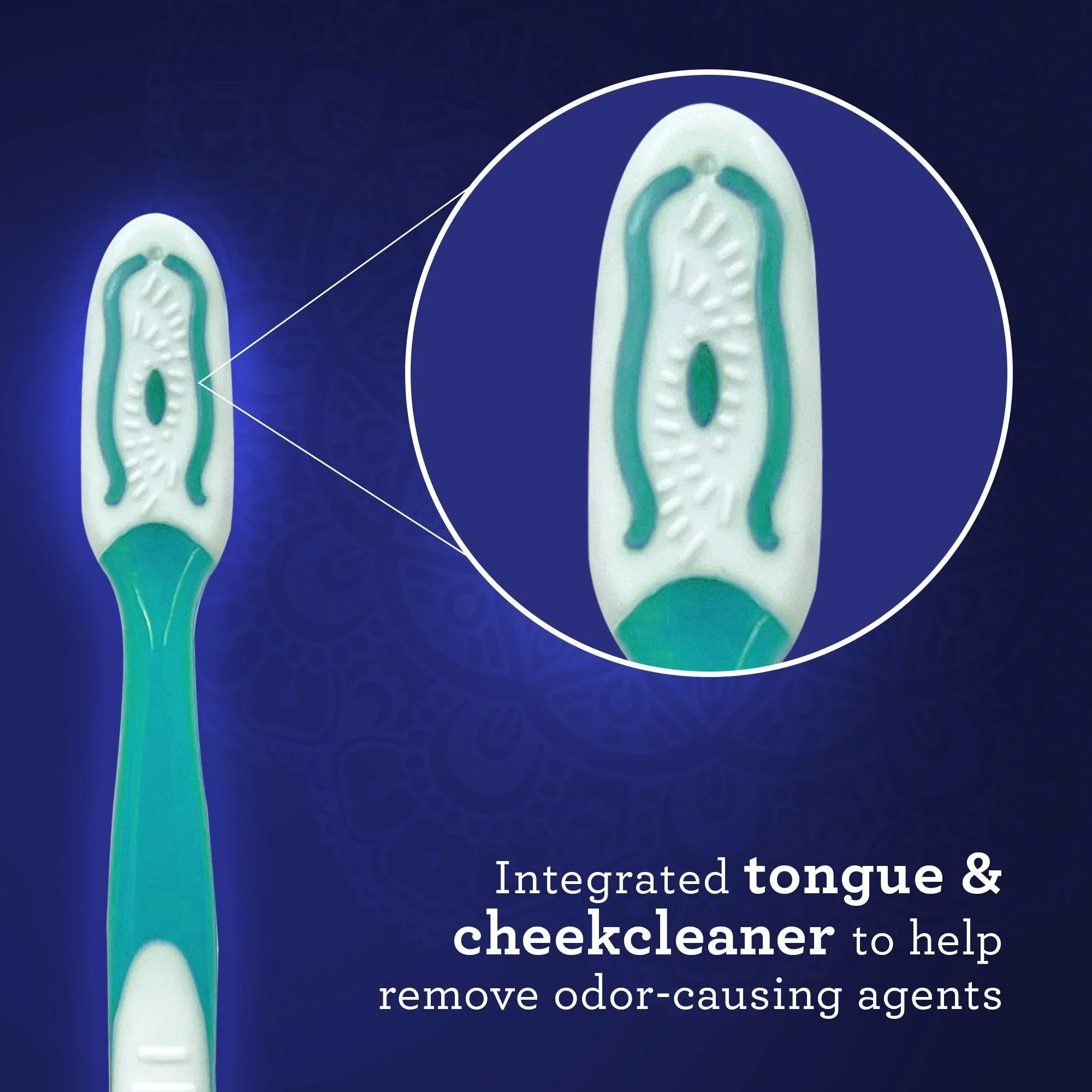 Multi-Action Toothbrush with Tongue Cleaner – 8 Pack - Image 3