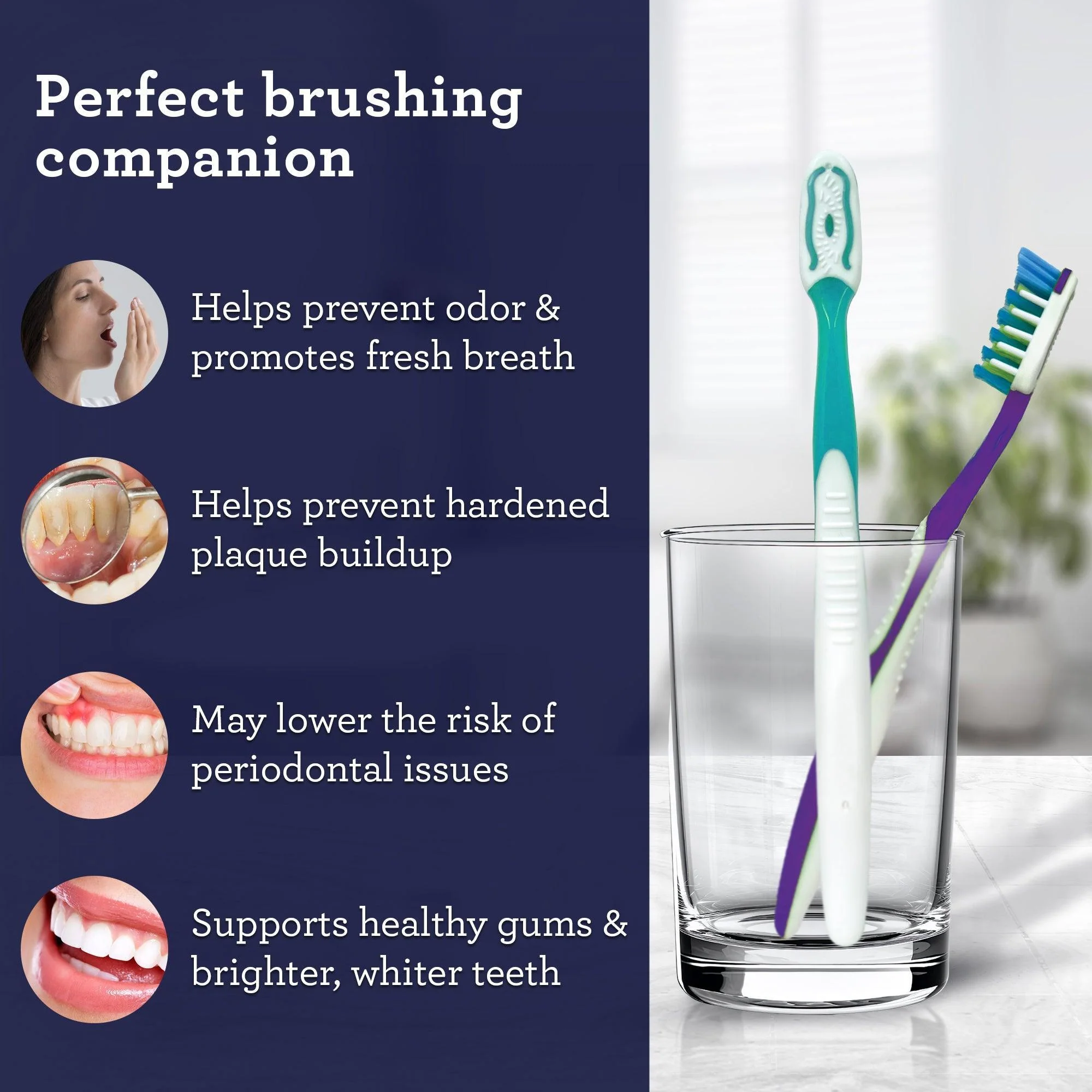 Multi-Action Toothbrush with Tongue Cleaner – 8 Pack - Image 6