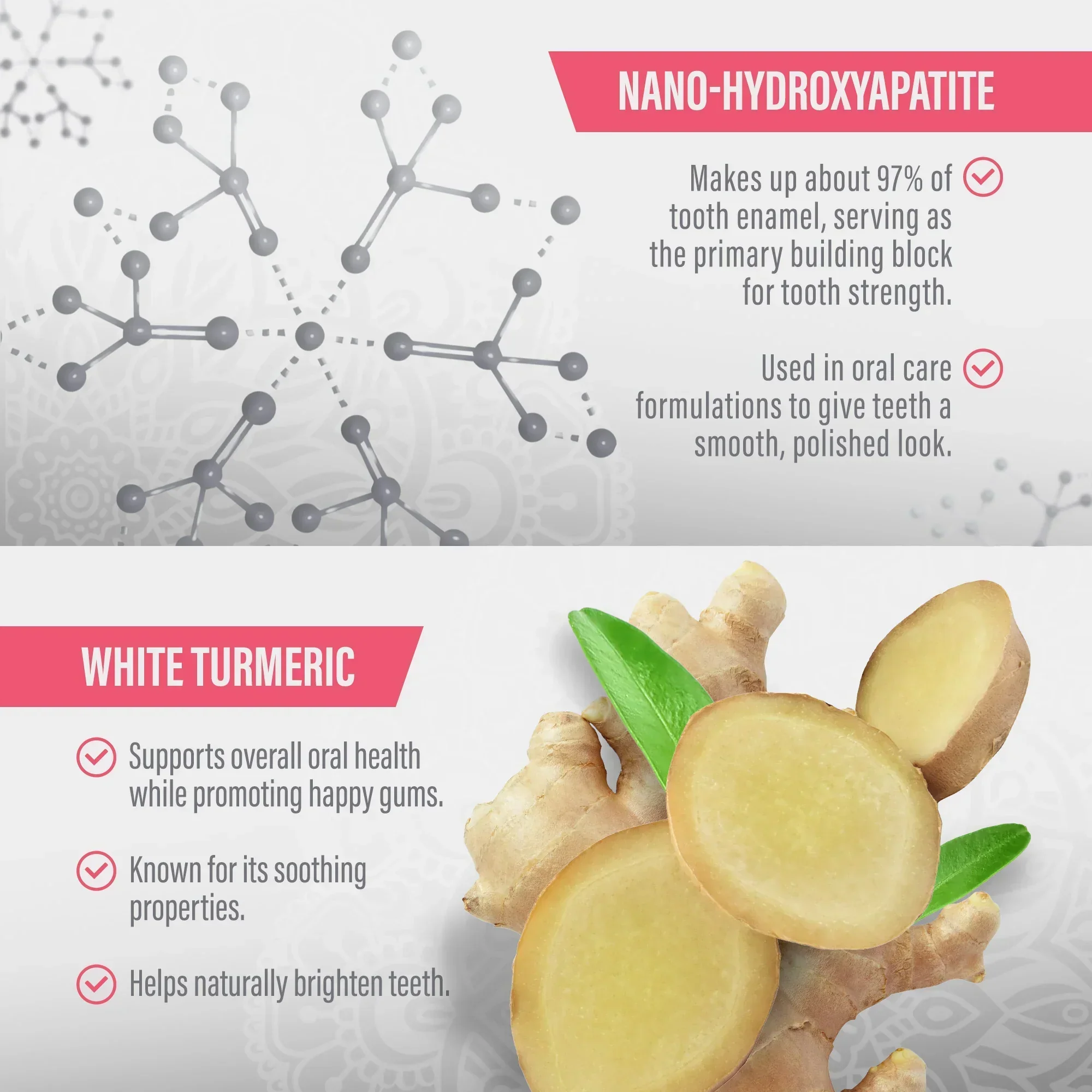 Nano-Hydroxyapatite & White Turmeric Sensitive Toothpaste – 4.2 oz – 4 Pack - Image 4