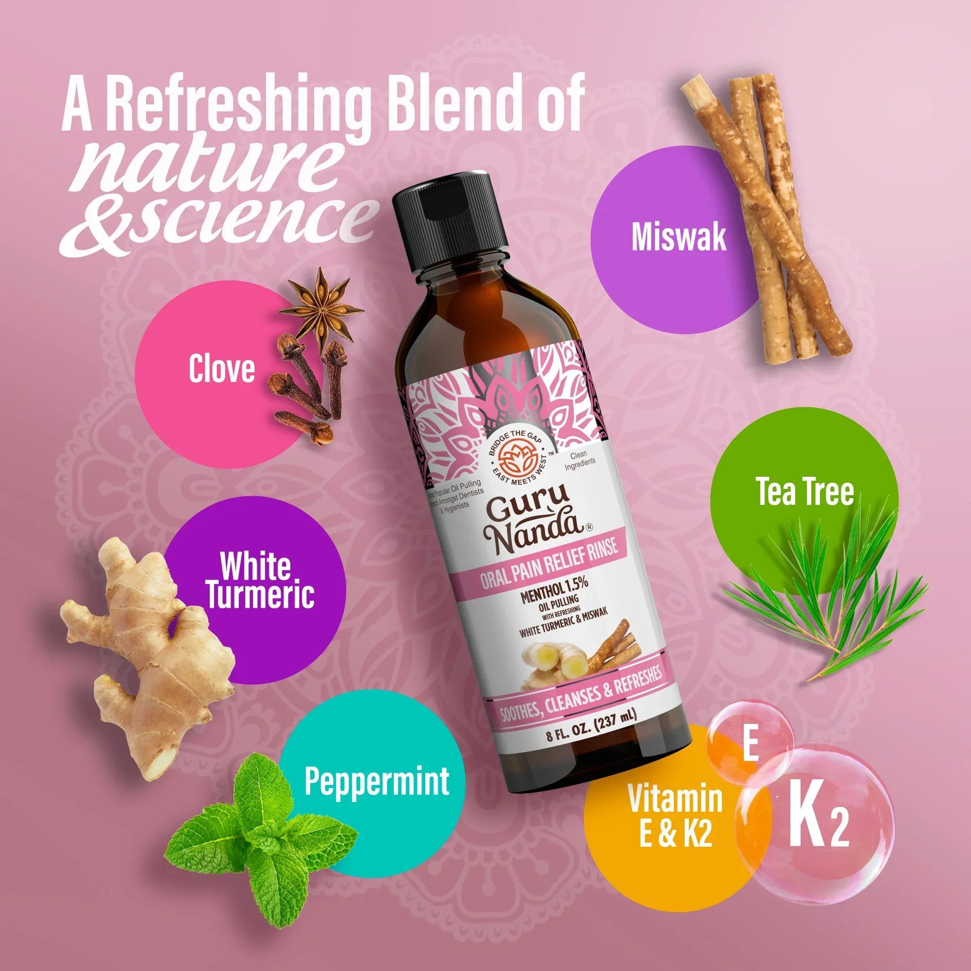 Oral Pain Relief Oil Pulling – 8 fl. oz. - Image 4