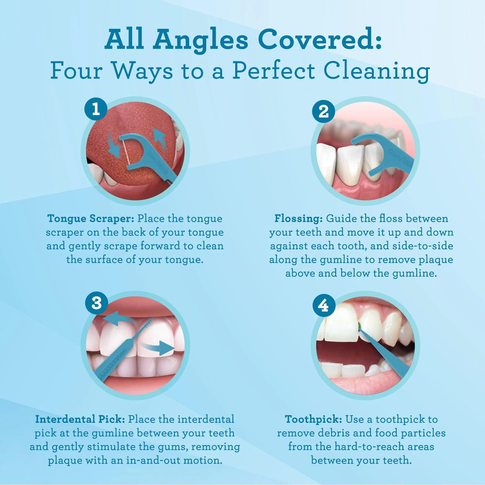 Quad Clean Floss Picks 4-in-1 - Image 13
