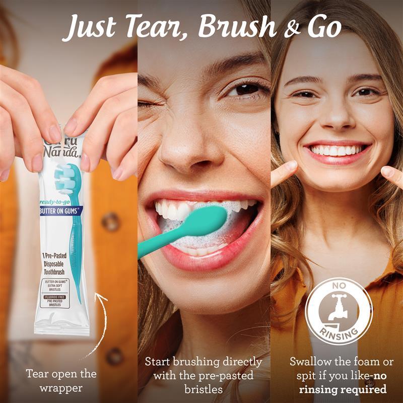 READY-TO-GO BUTTER ON GUMS PRE-PASTED TOOTHBRUSHES (2000/Case) - Image 5