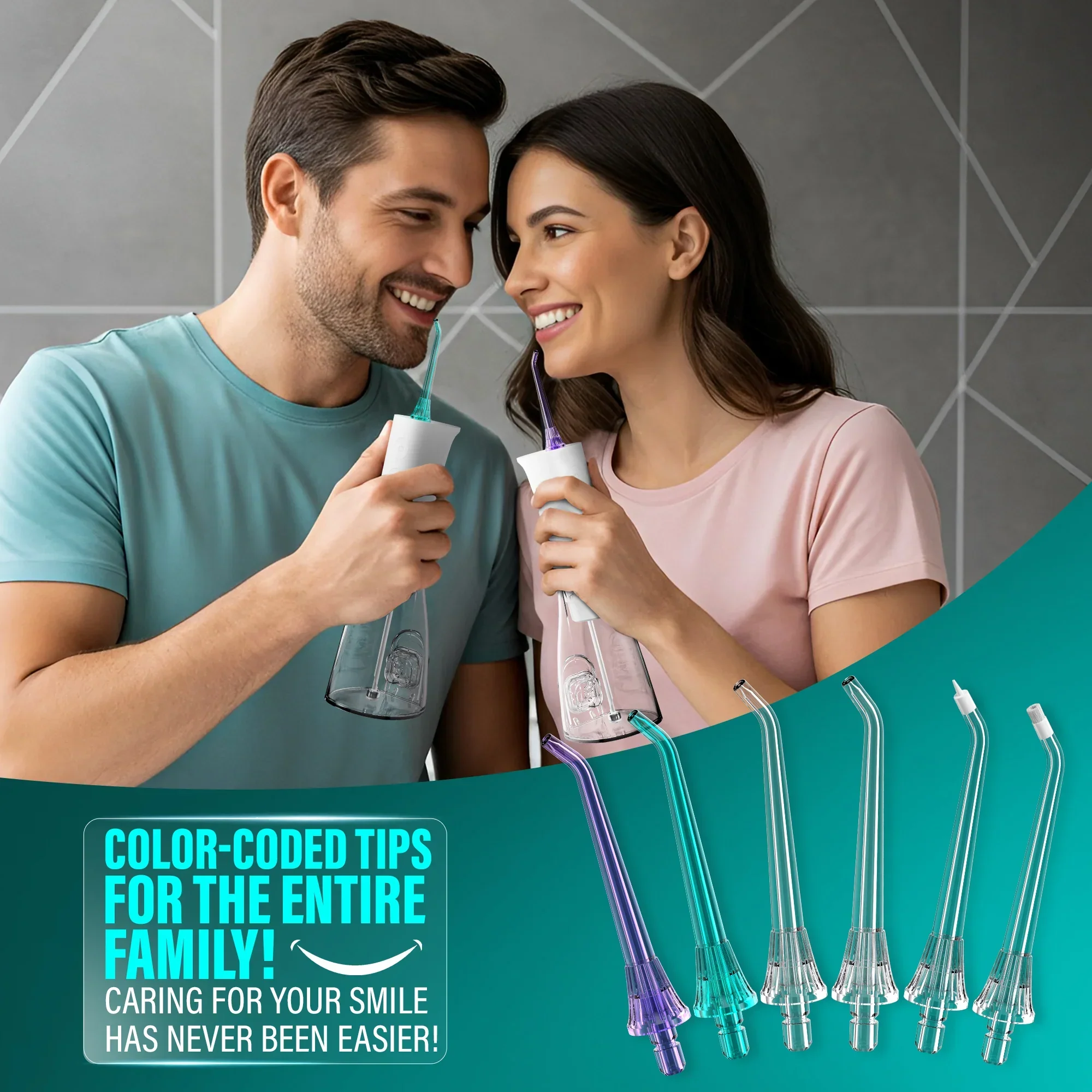 Replacement Water Flosser Tips for Model R3100/R3100A 6-Pack - Image 7
