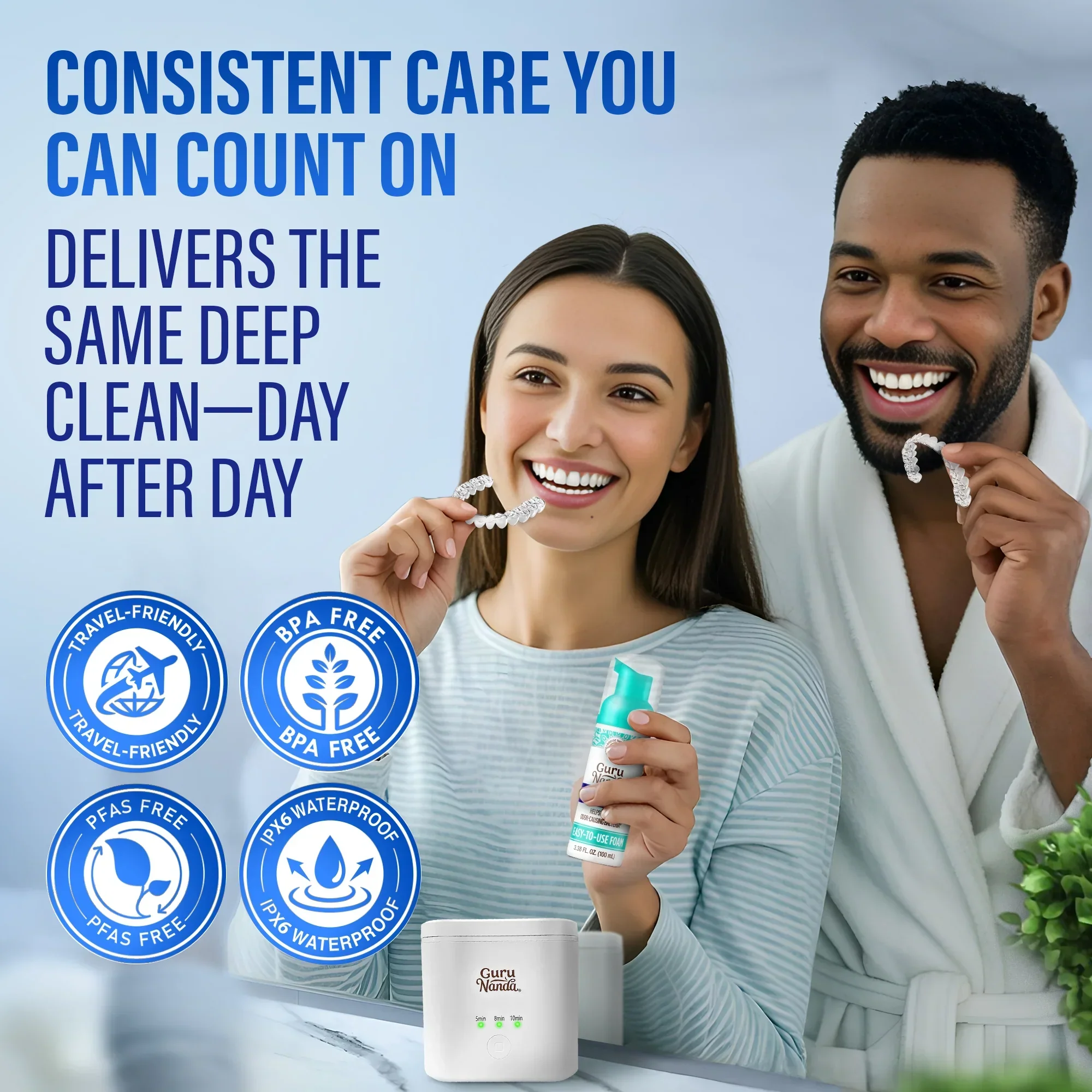 Retainer, Denture & Aligner Foam Cleaner & Cleaning Pod - Image 7