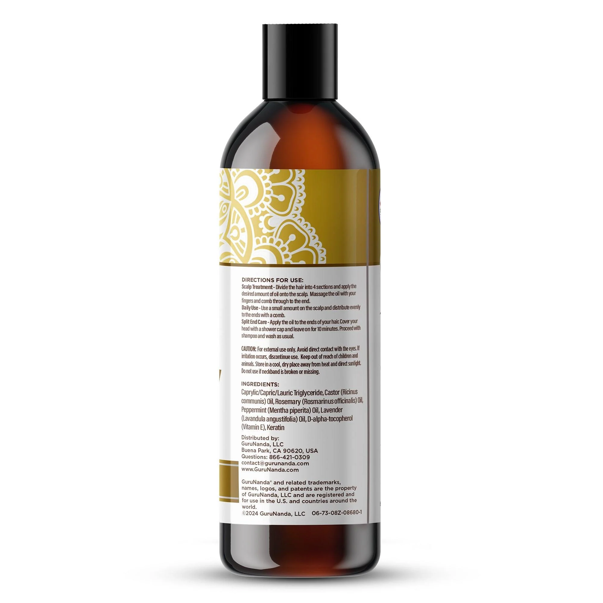 Rosemary Mint Hair Oil with Keratin - 8 oz. - Image 8