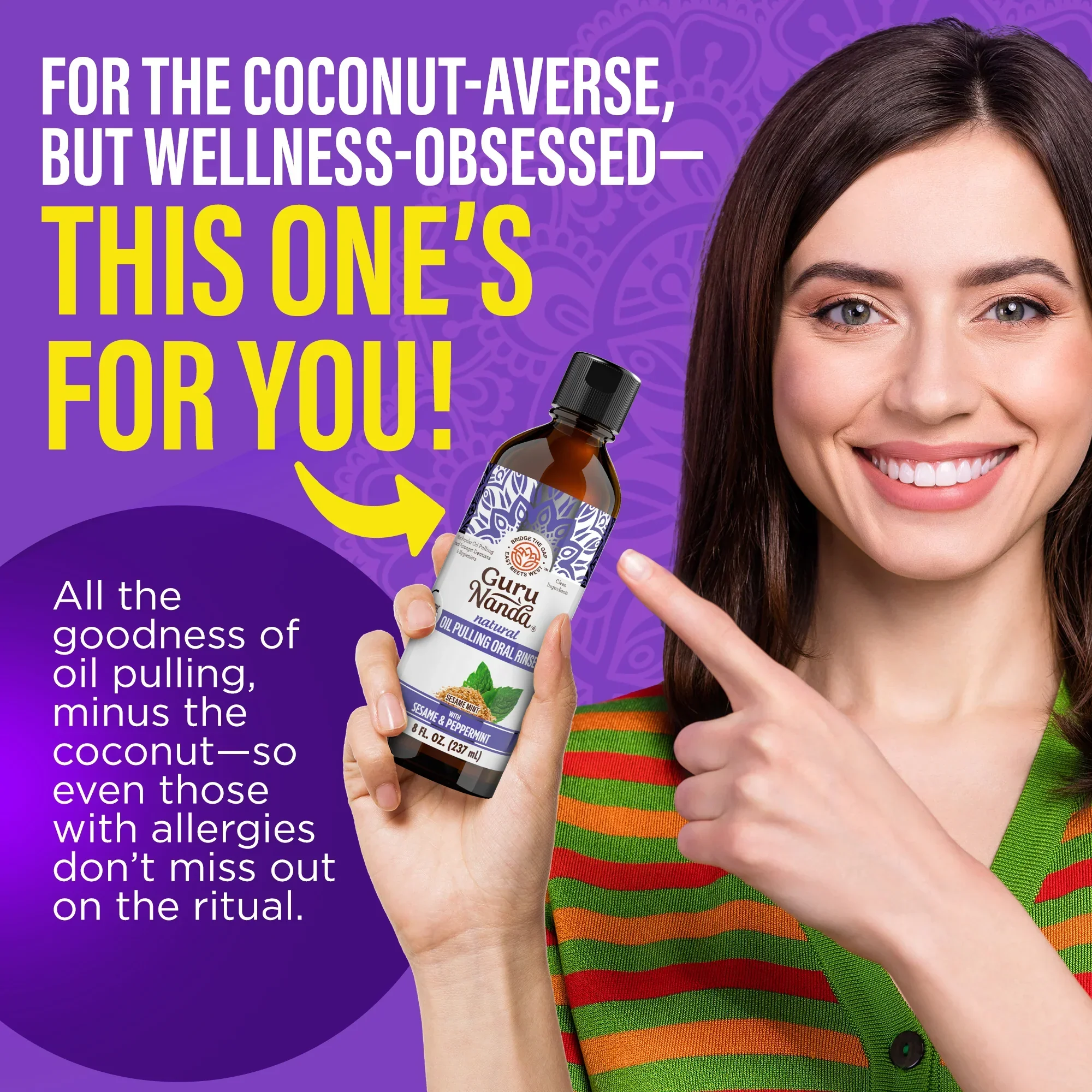 Sesame & Peppermint Oil Pulling – 8 fl. oz. - Image 4