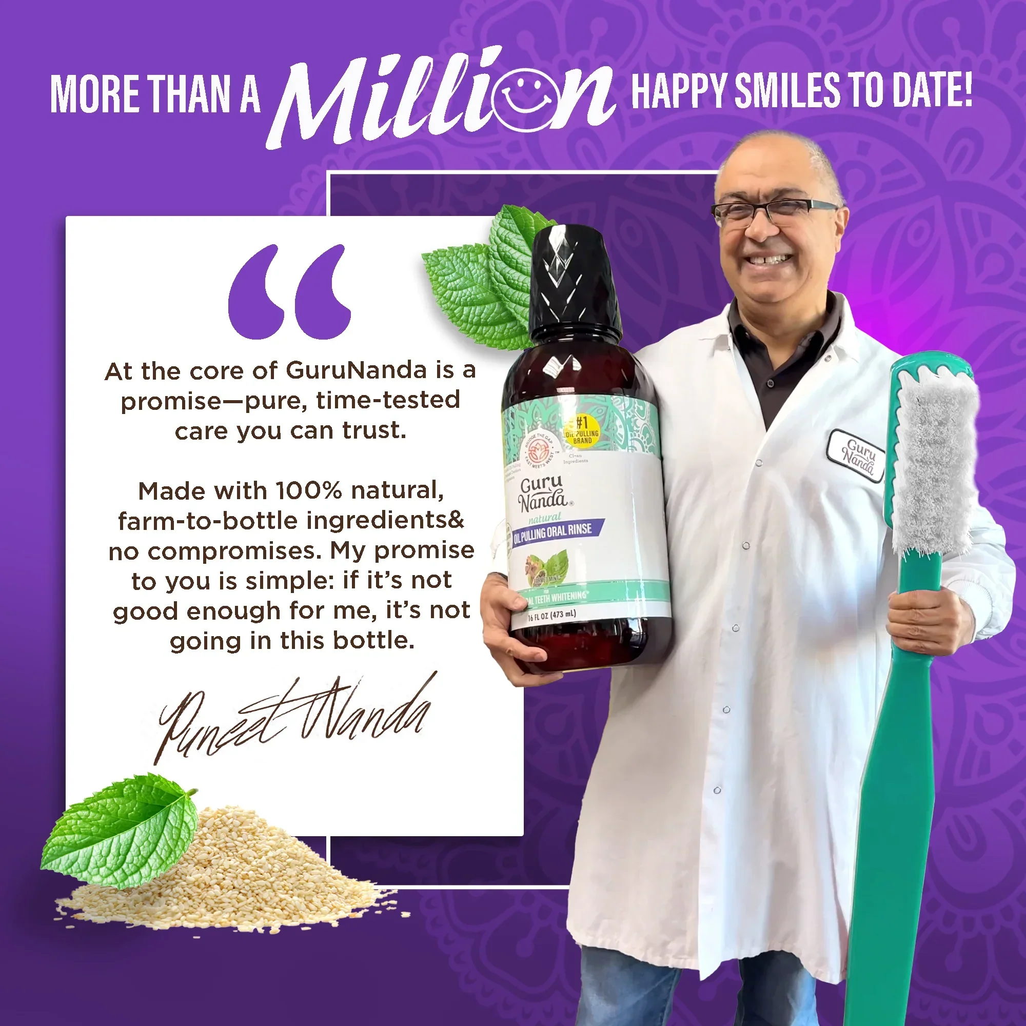 Sesame & Peppermint Oil Pulling – 8 fl. oz. - Image 7