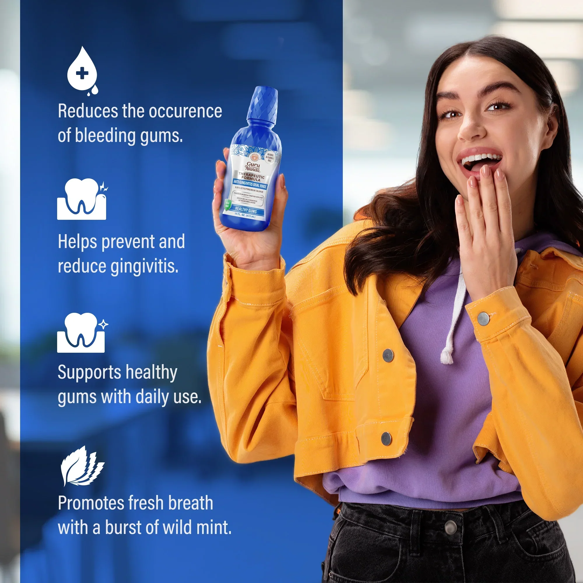 Healthy Gums Oral Rinse, Wild Mint - Image 12
