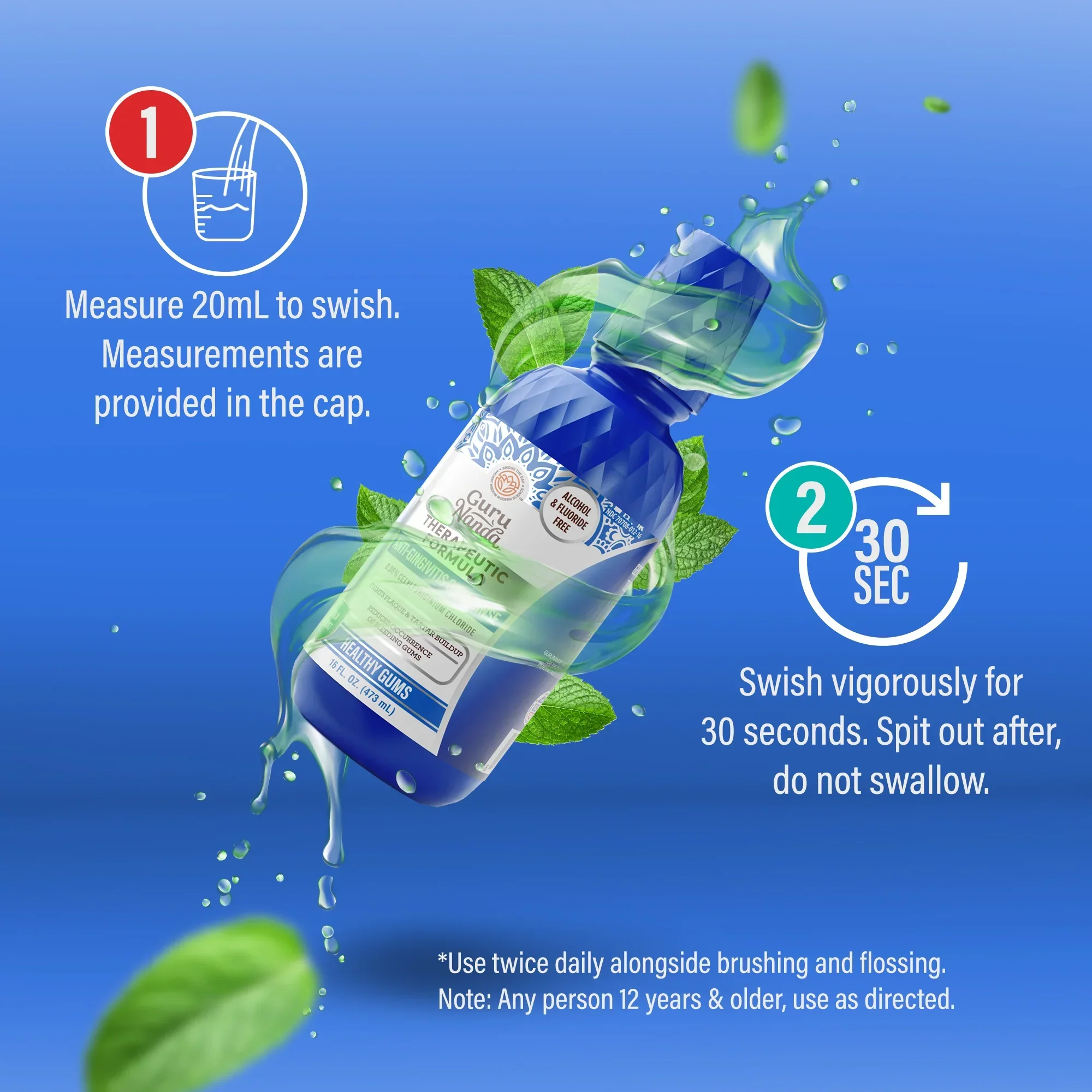 Healthy Gums Oral Rinse, Wild Mint - Image 13
