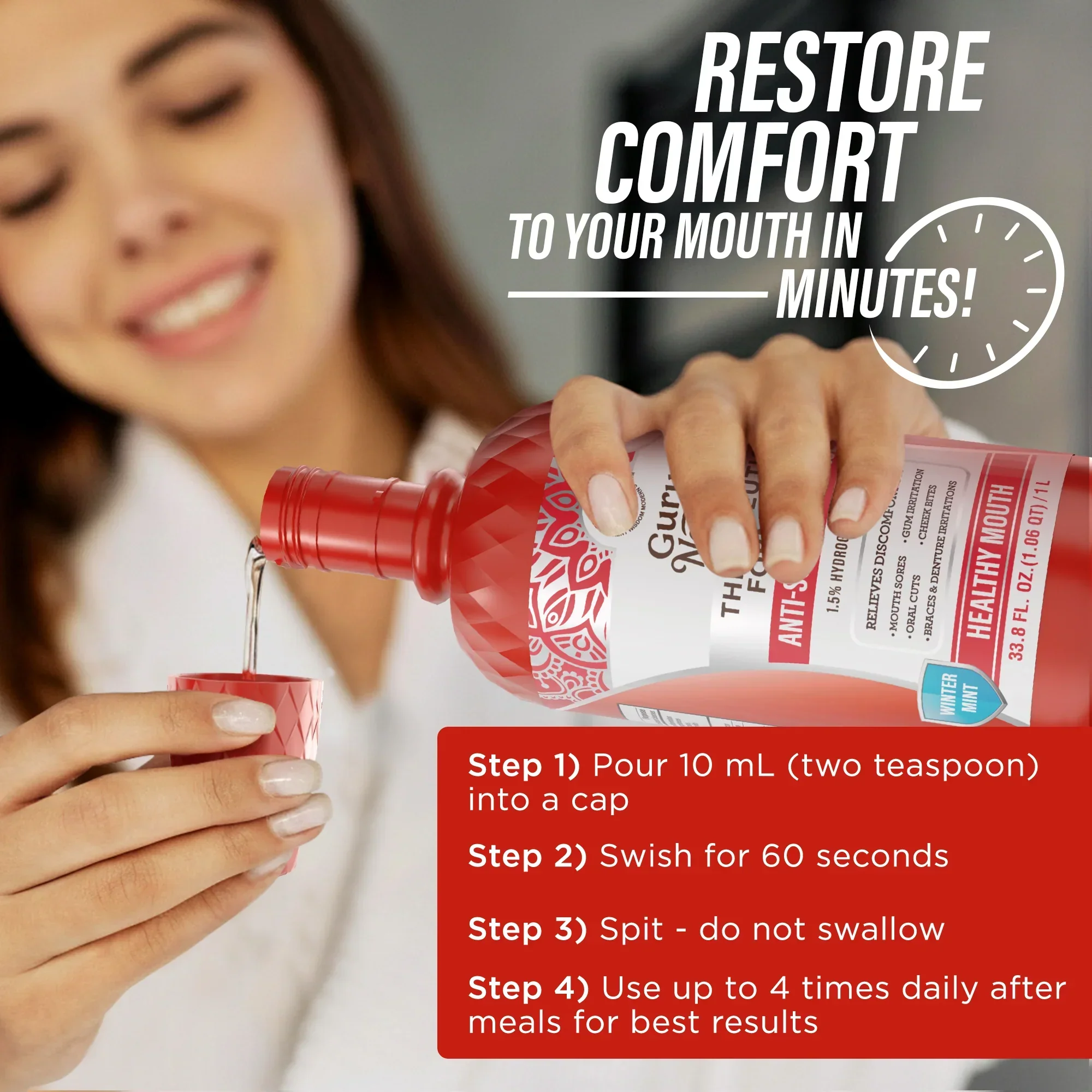 Anti-Sore Oral Rinse, Winter Mint - Image 22