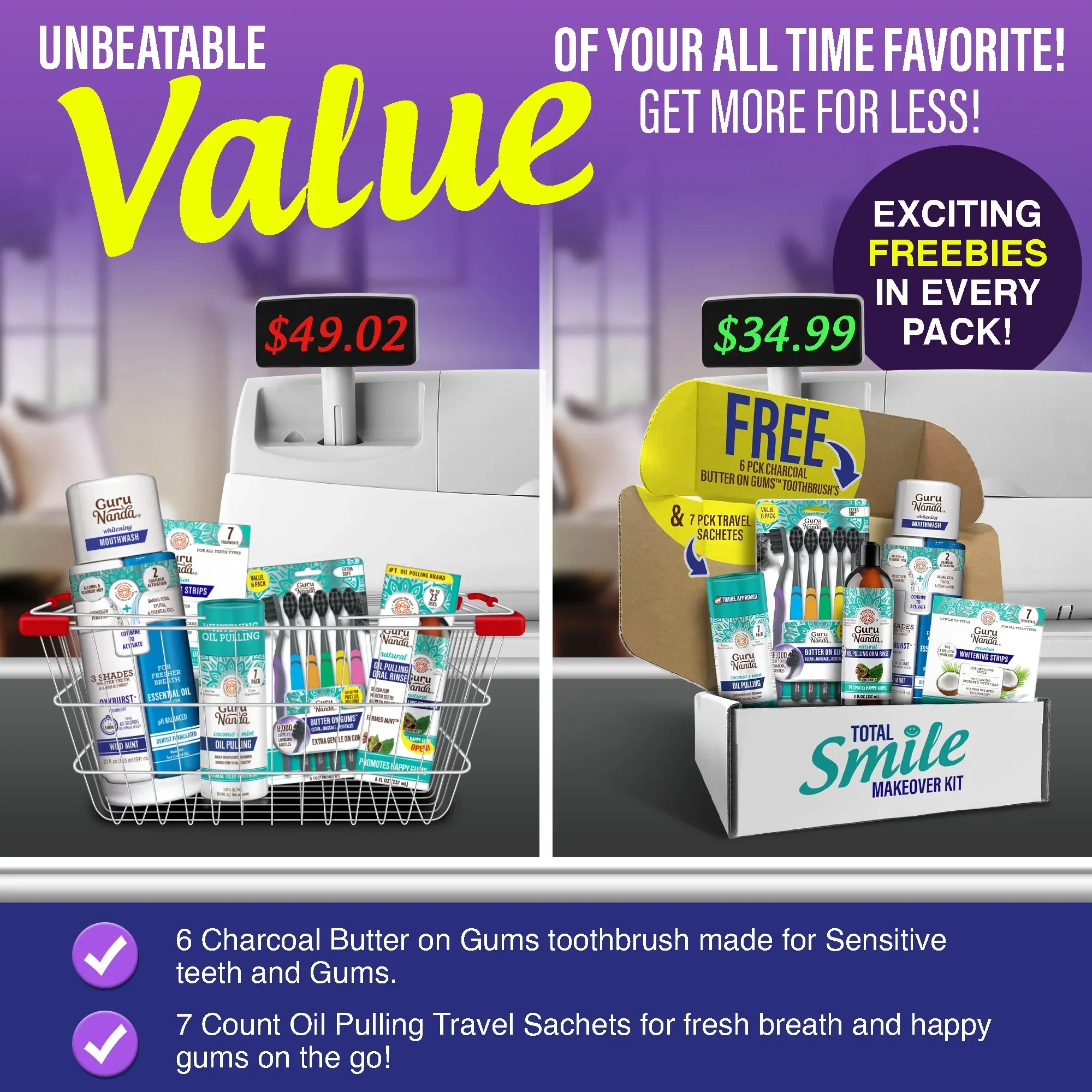 Total Smile Makeover Kit - Charcoal - Image 7