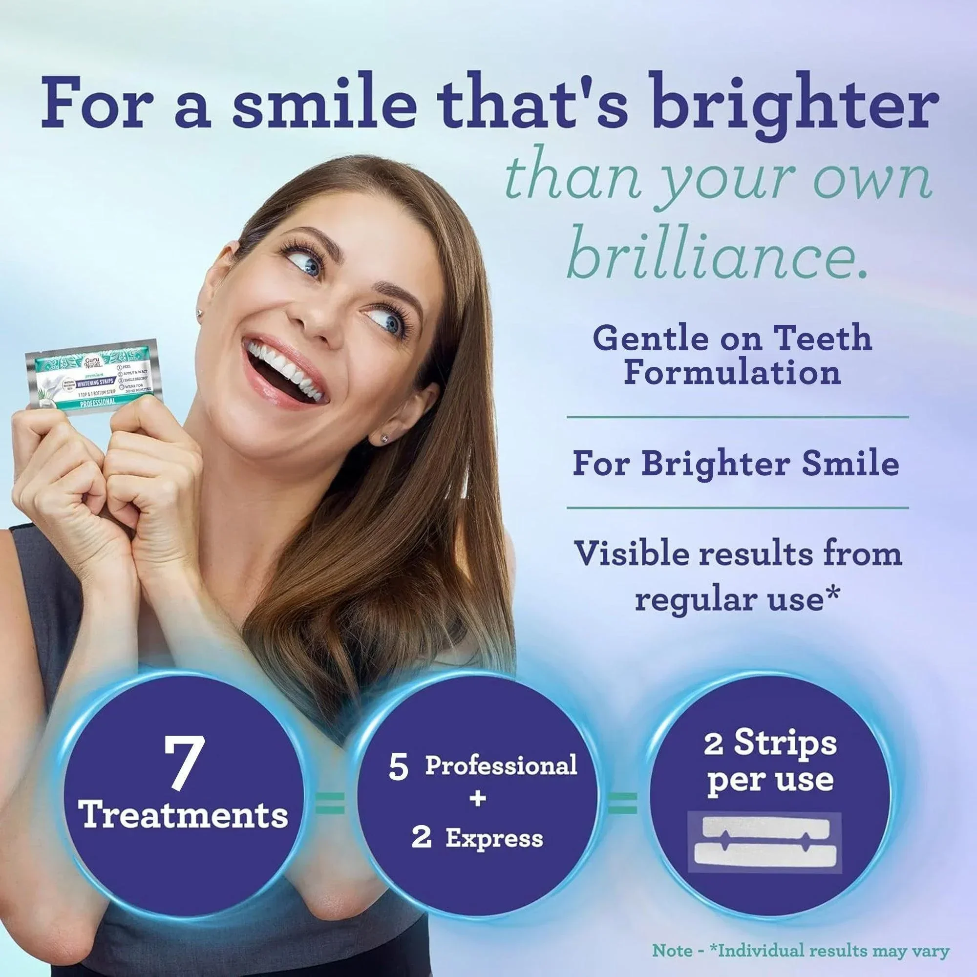 WHITENING STRIPS- 7 APPLICATIONS (24/Case) - Image 3