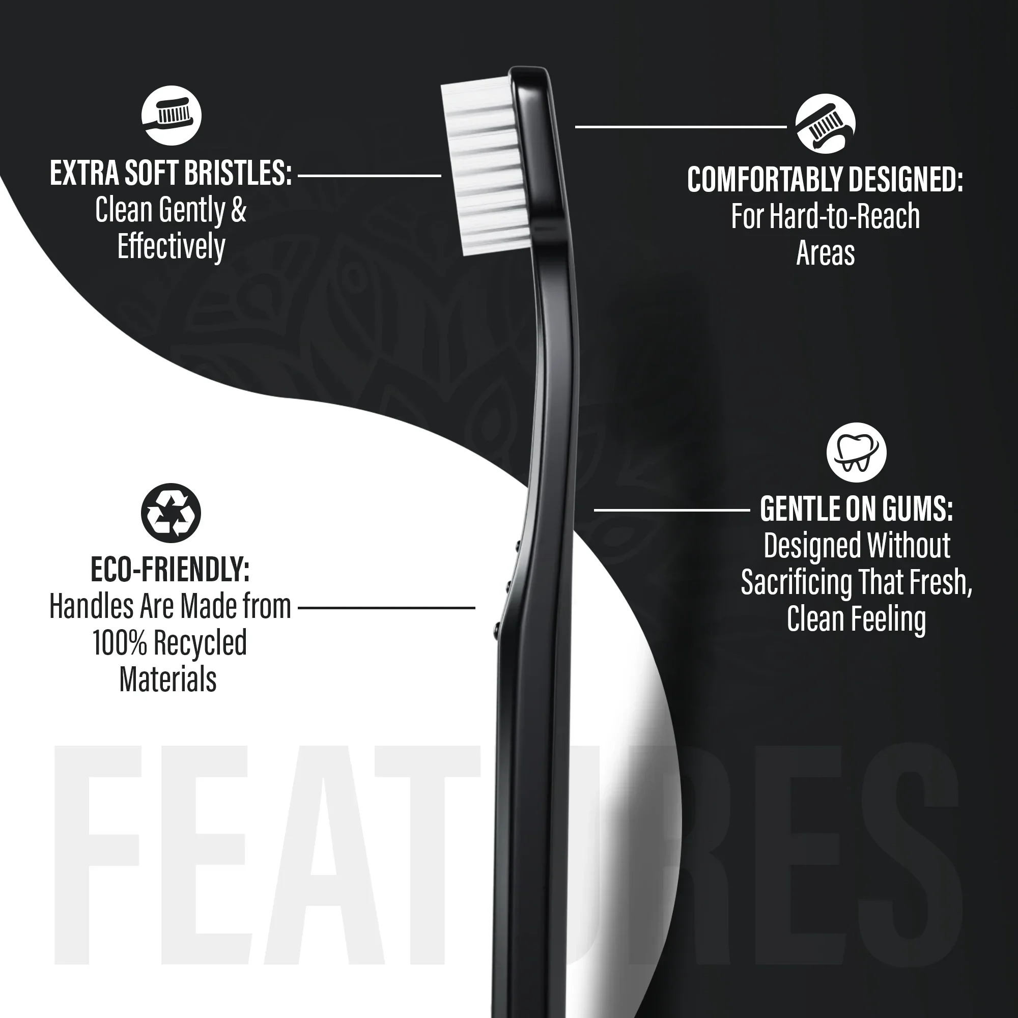 Yin & Yang Extra-Soft Toothbrush – 2 Pack - Image 3